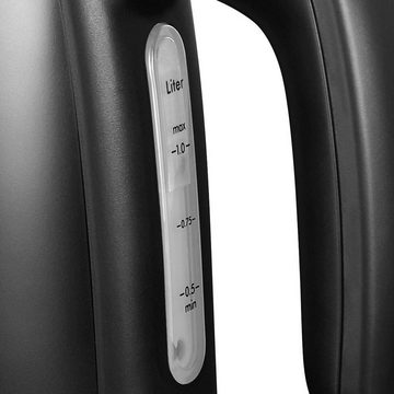 Melitta Wasserkocher Prime Aqua Mini Black Edition, 1,0 l, 2200 W