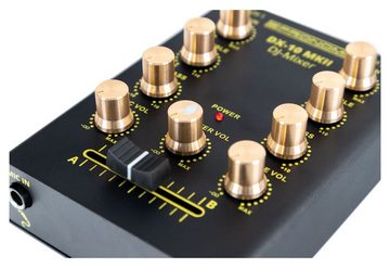 Pronomic DJ Controller DX-10 MKII DJ Mixer - kompakter 2-Kanal-DJ-Mixer mit 2 Line-Eingängen, (Master-Volume Regler), 2-Band EQ - Mikrofoneingang mit Laustärkeregler