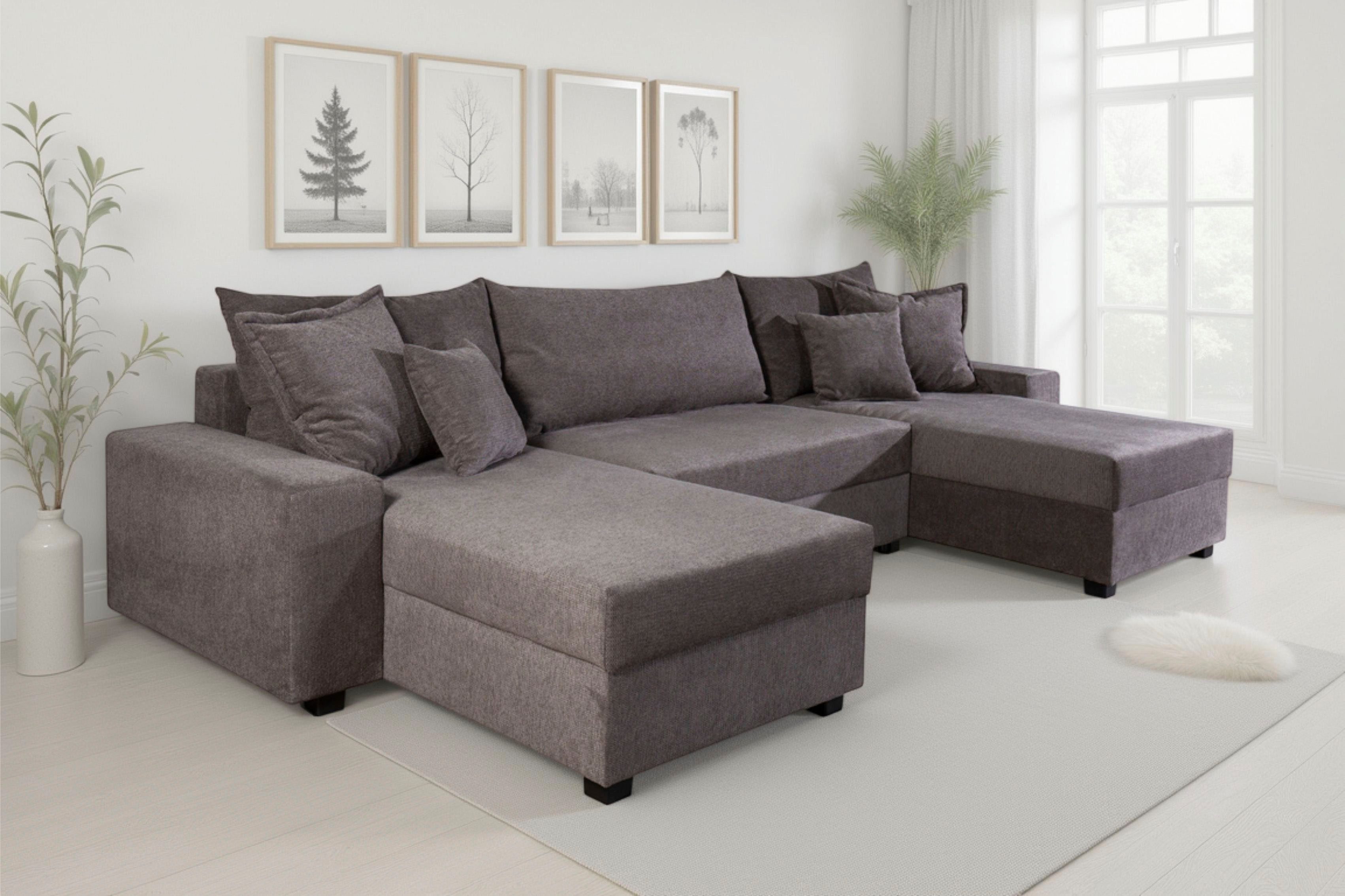 OTTO home Wohnlandschaft Alexa, Wohnlandschaft,2 Ottomane,Bonnelfederkern,Schlaffunktion