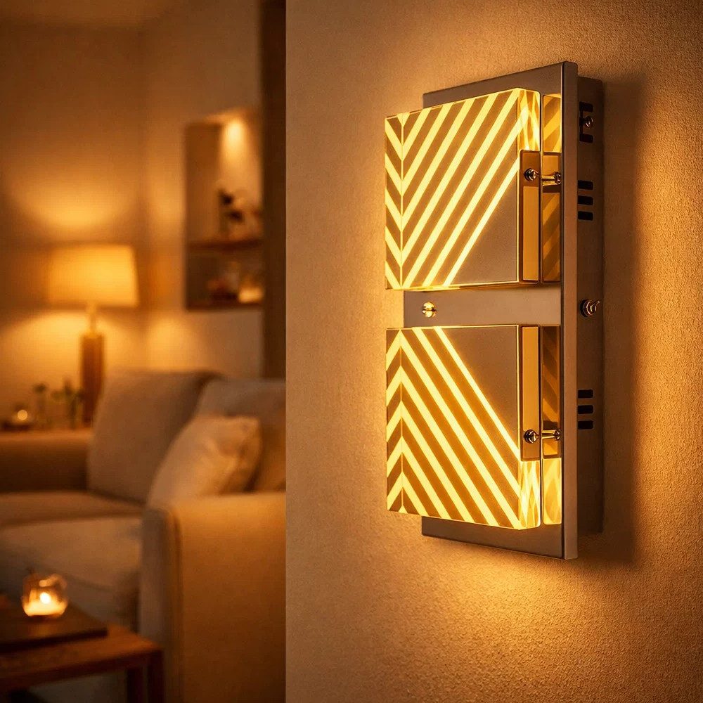 Esto LED Wandleuchte, LED-Leuchtmittel fest verbaut, Warmweiß, Wandleuchte Wandlampe Schlafzimmerlampe Küchenleuchte