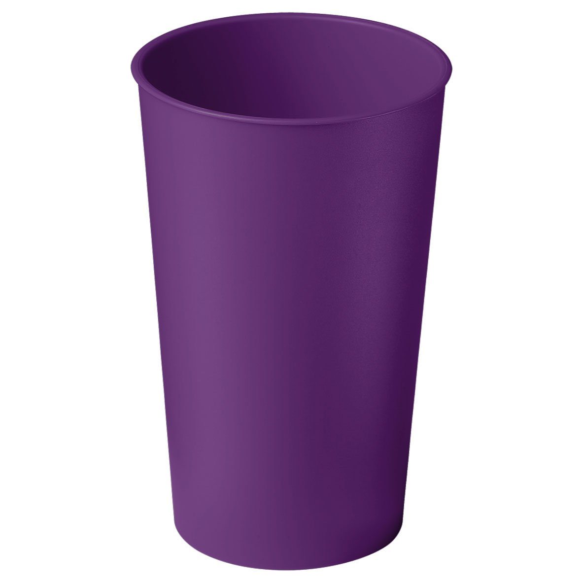 mehrweg.pro Mehrwegbecher Trinkbecher "Colour" 0,4 l, Kunststoff, (Sparset, 15-tlg., 15) brombeere