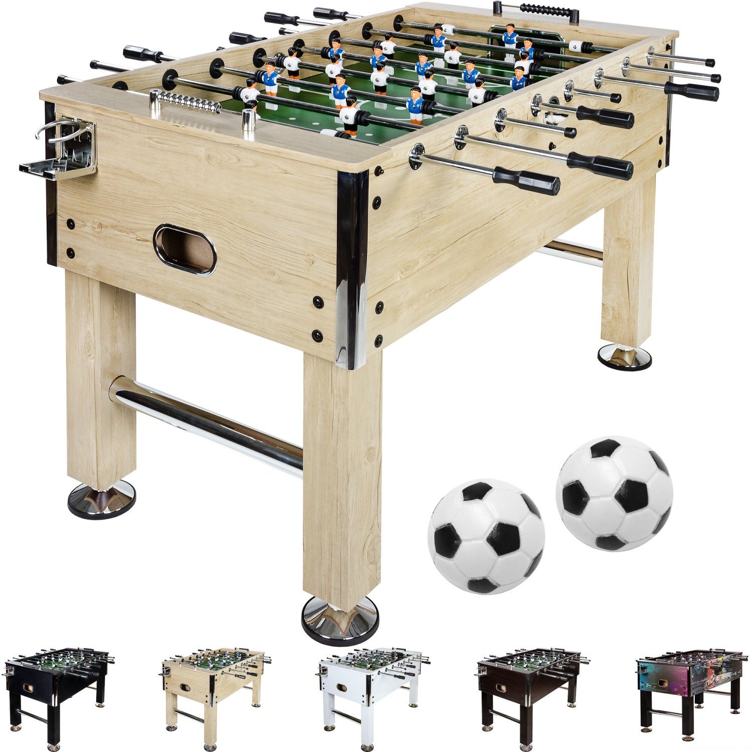GAMES PLANET Kickertisch Games Planet Kickertisch „Leeds“, 60kg, 4