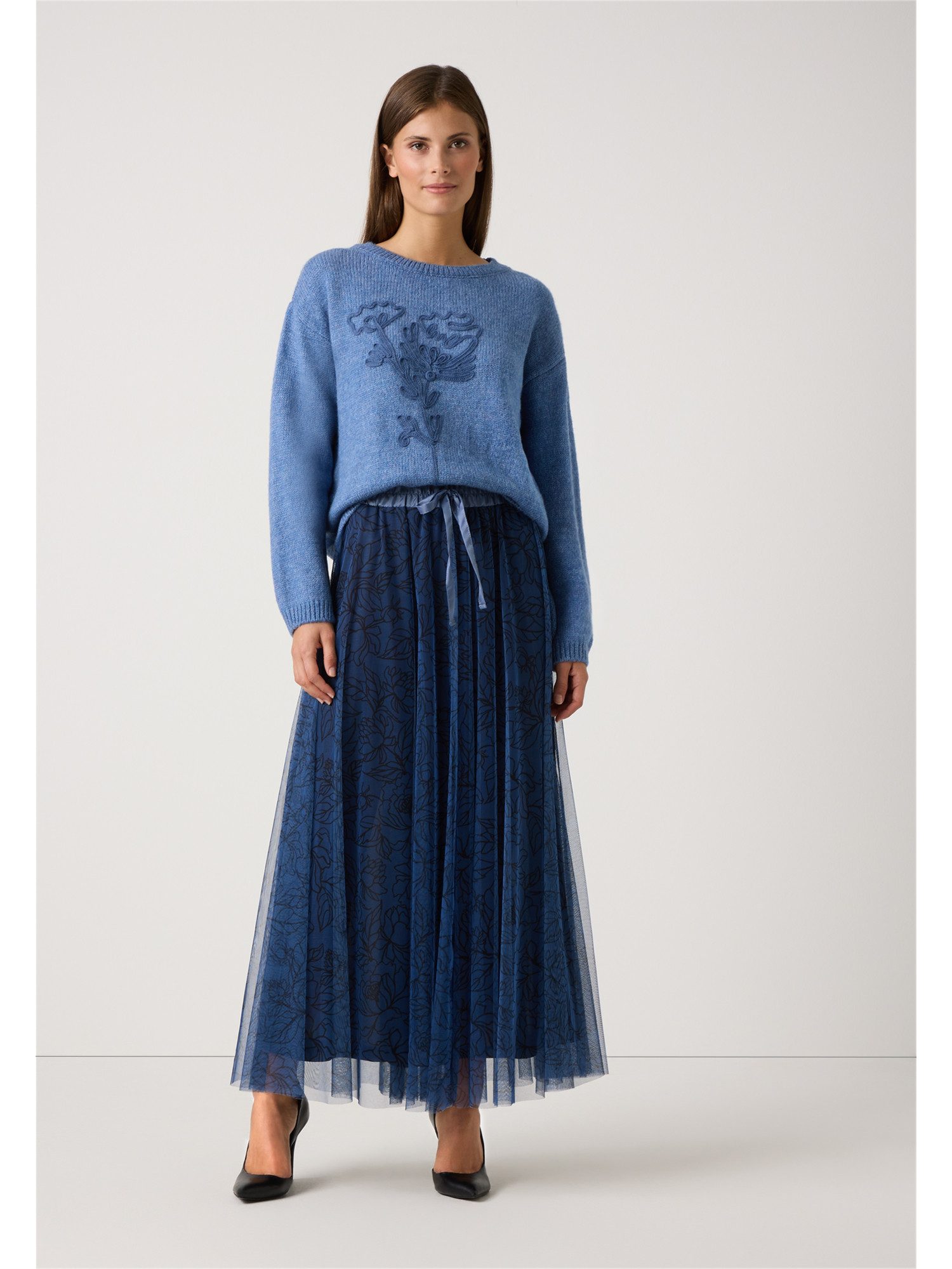 MORE&MORE Strickpullover Strickpullover Rundhals günstig online kaufen