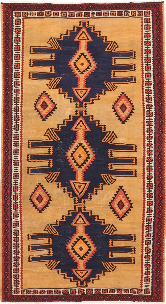 Orientteppich Kelim Fars Azerbaijan Antik 170x308 Handgewebter Orientteppich, Nain Trading, rechteckig, Höhe: 4 mm