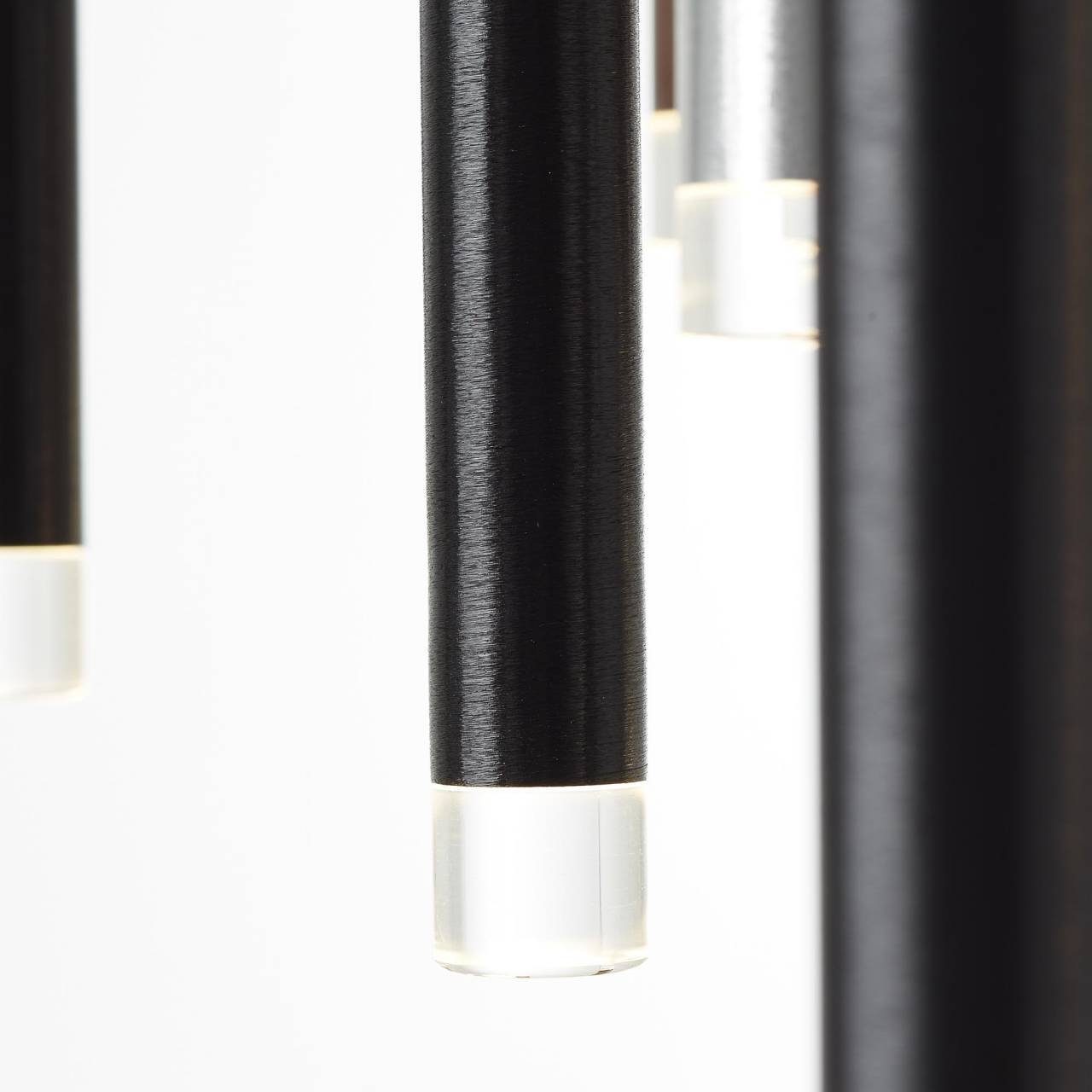 Brilliant Pendelleuchte Cembalo, LED fest integriert, Warmweiß, LED Hängelampe 16flg braun/Kaffee