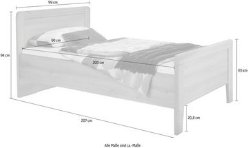 WIEMANN Bett Mainau, 4-fach Liegehöhen-Verstellung