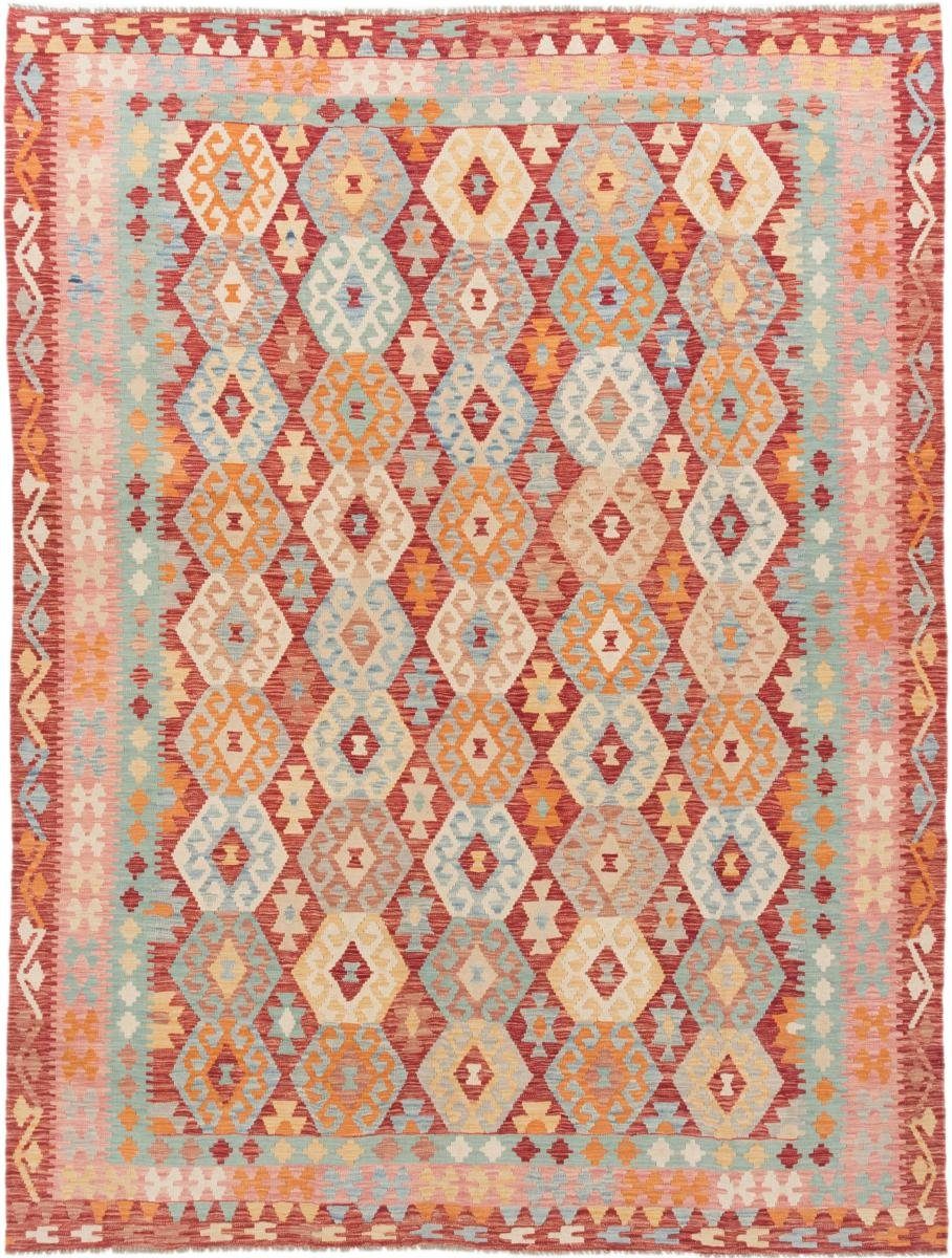 Orientteppich Kelim Afghan 265x346 Handgewebter Orientteppich, Nain Trading, rechteckig, Höhe: 3 mm