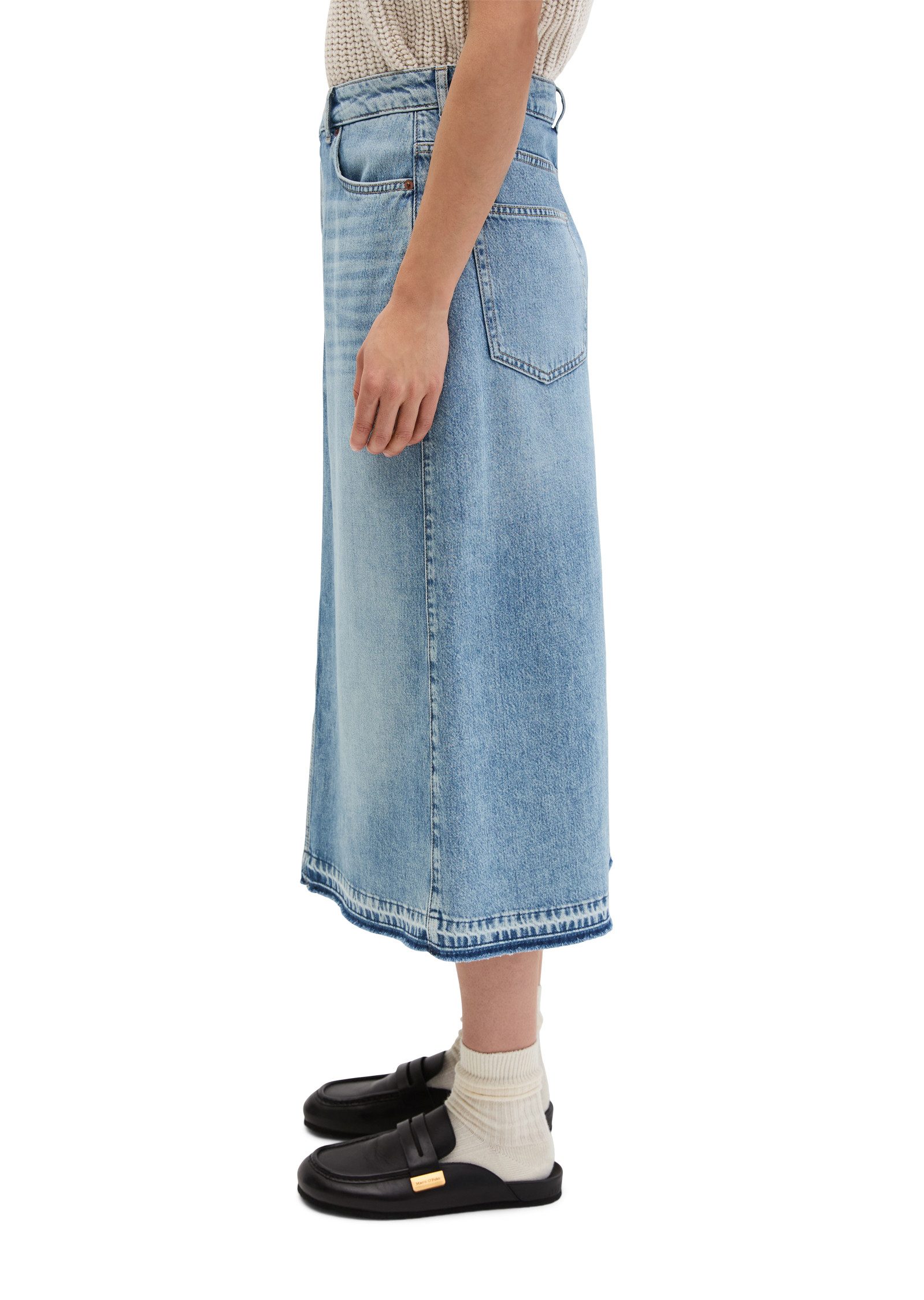 Marc O'Polo Jeansrock aus Rigid Denim ohne Elasthan – Bild 2 von 5