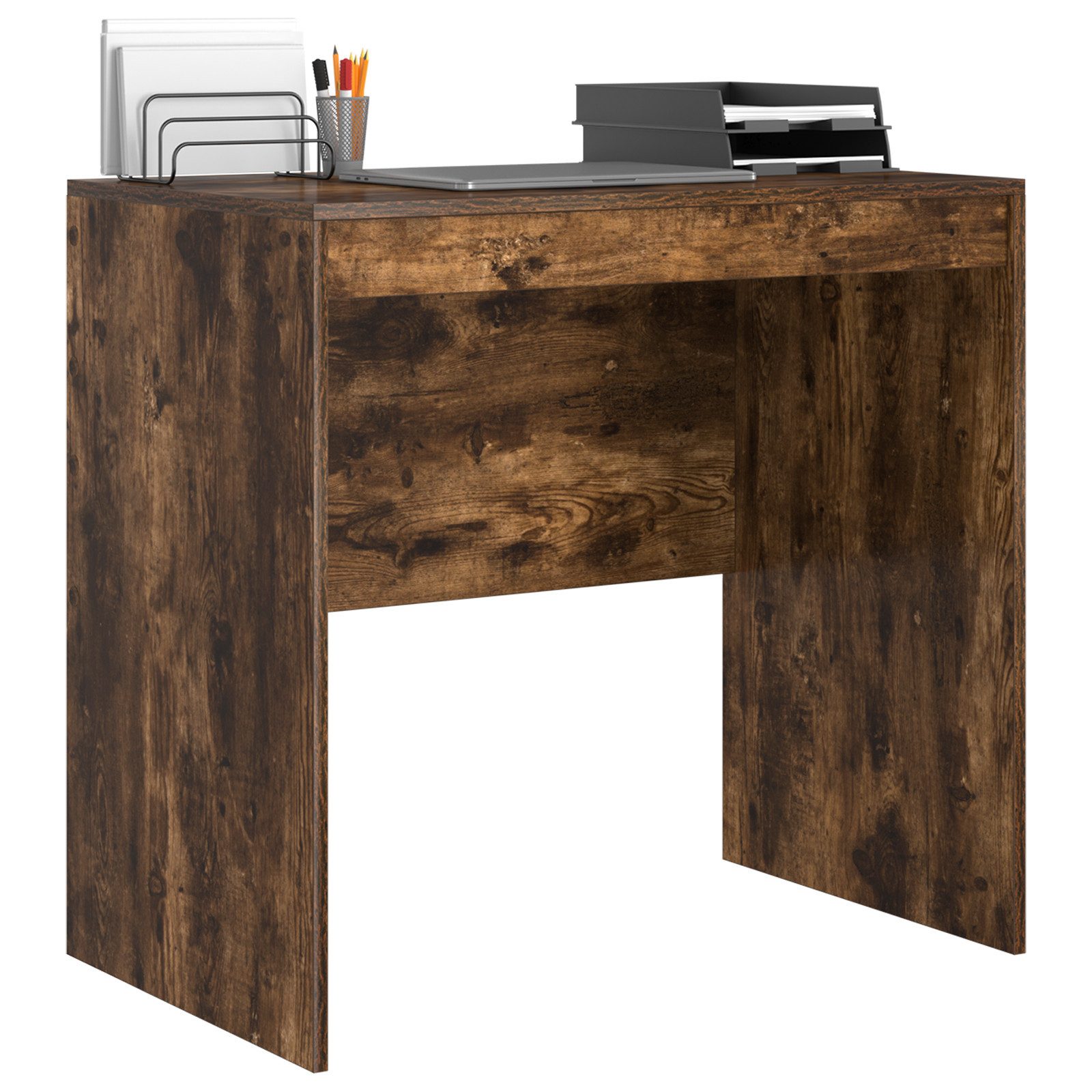 vidaXL Schreibtisch Schreibtisch Geräucherte Eiche 80x50x76 günstig online kaufen