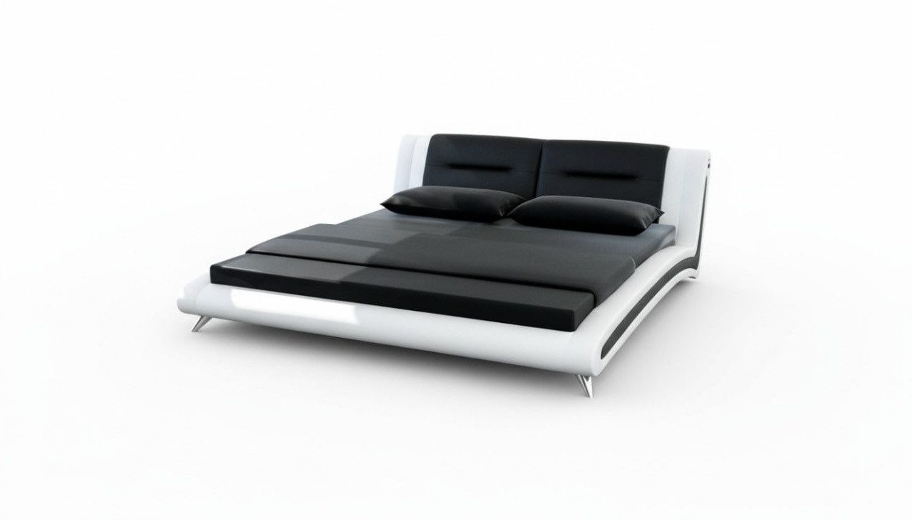 Xlmoebel Polsterbett Elegantes Doppel-Polsterbett mit Lederbezug Sofort (Bett, Bett), Hergestellt in Europa