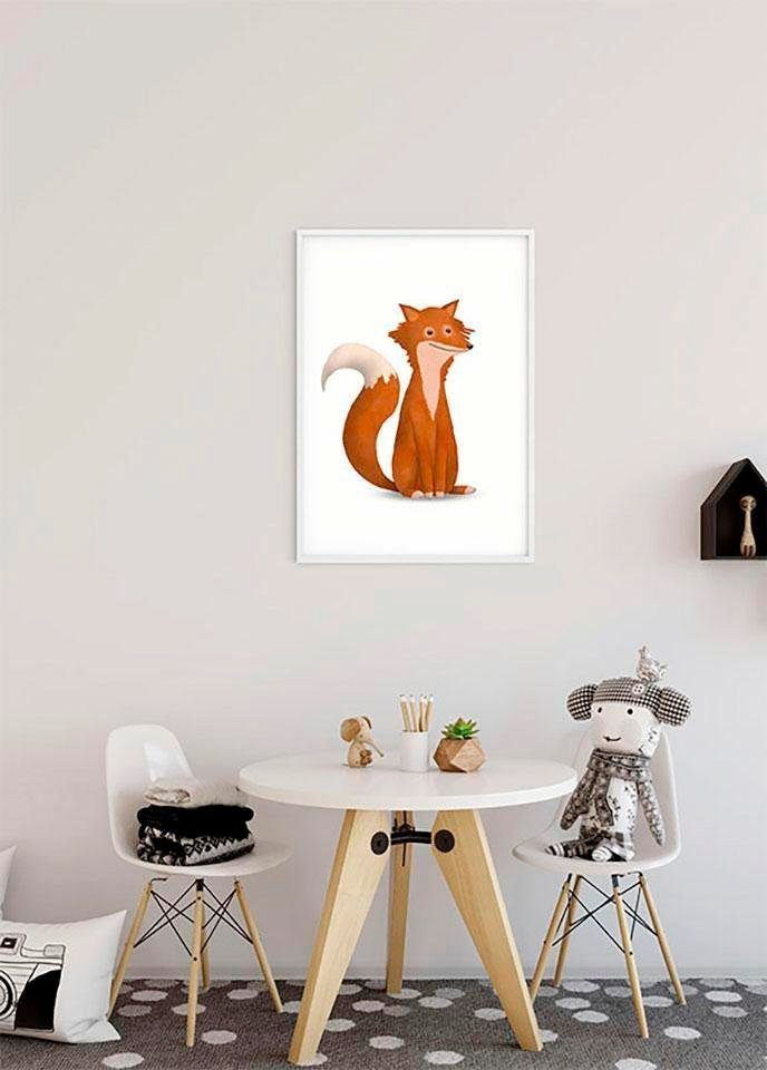 Komar Poster Cute Animal Kinderzimmer, Tiere (1 Wohnzimmer St), Fox, Schlafzimmer