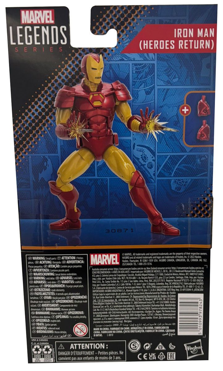 Hasbro Actionfigur Marvel Legends Avengers Iron Man Heroes Return Sammelfigur, Actionfigu