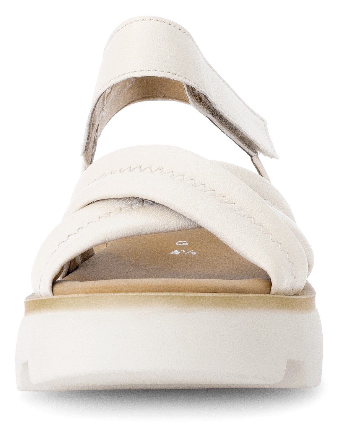 Gabor Sandalette, Plateau, Sommerschuh, Riemensandale mit Kreuzbandage, G-Weite