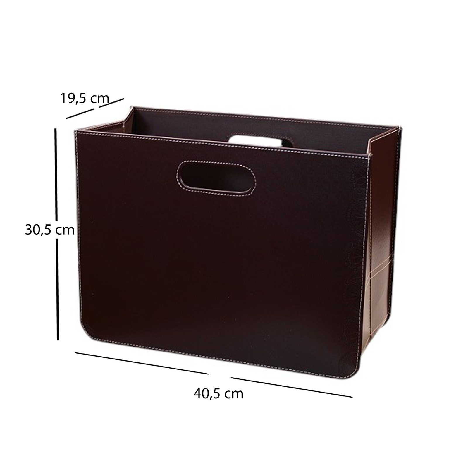 DESIGN DELIGHTS Zeitungsständer DESIGN ZEITUNGSKORB "BUSINESS", braun, 30,5 günstig online kaufen