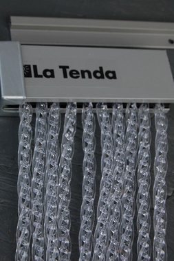 La Tenda Insektenschutz-Vorhang La Tenda OSTIA 1 Streifenvorhang transparent, 100 x 230 cm, PVC - Länge und Breite individuell kürzbar