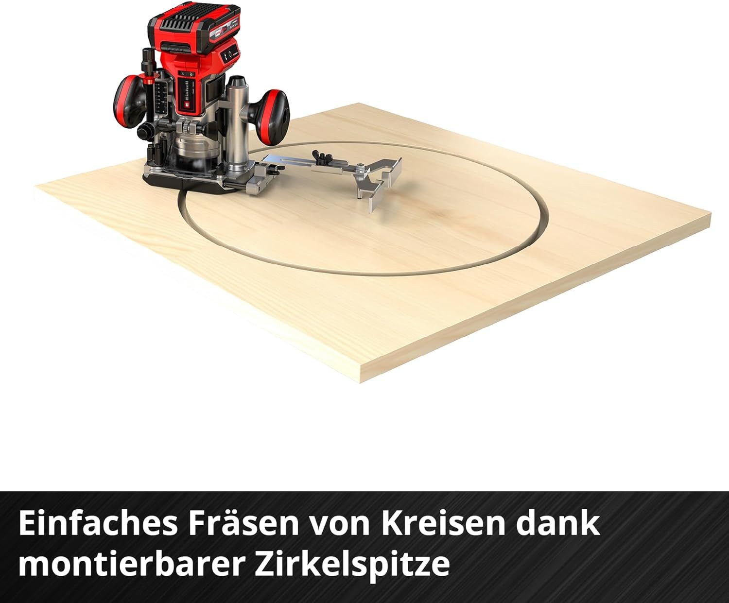 Einhell Akku-Fräse Professional 18V Akku-Oberfräsen-Kantenfräsen-Set TP-RO günstig online kaufen