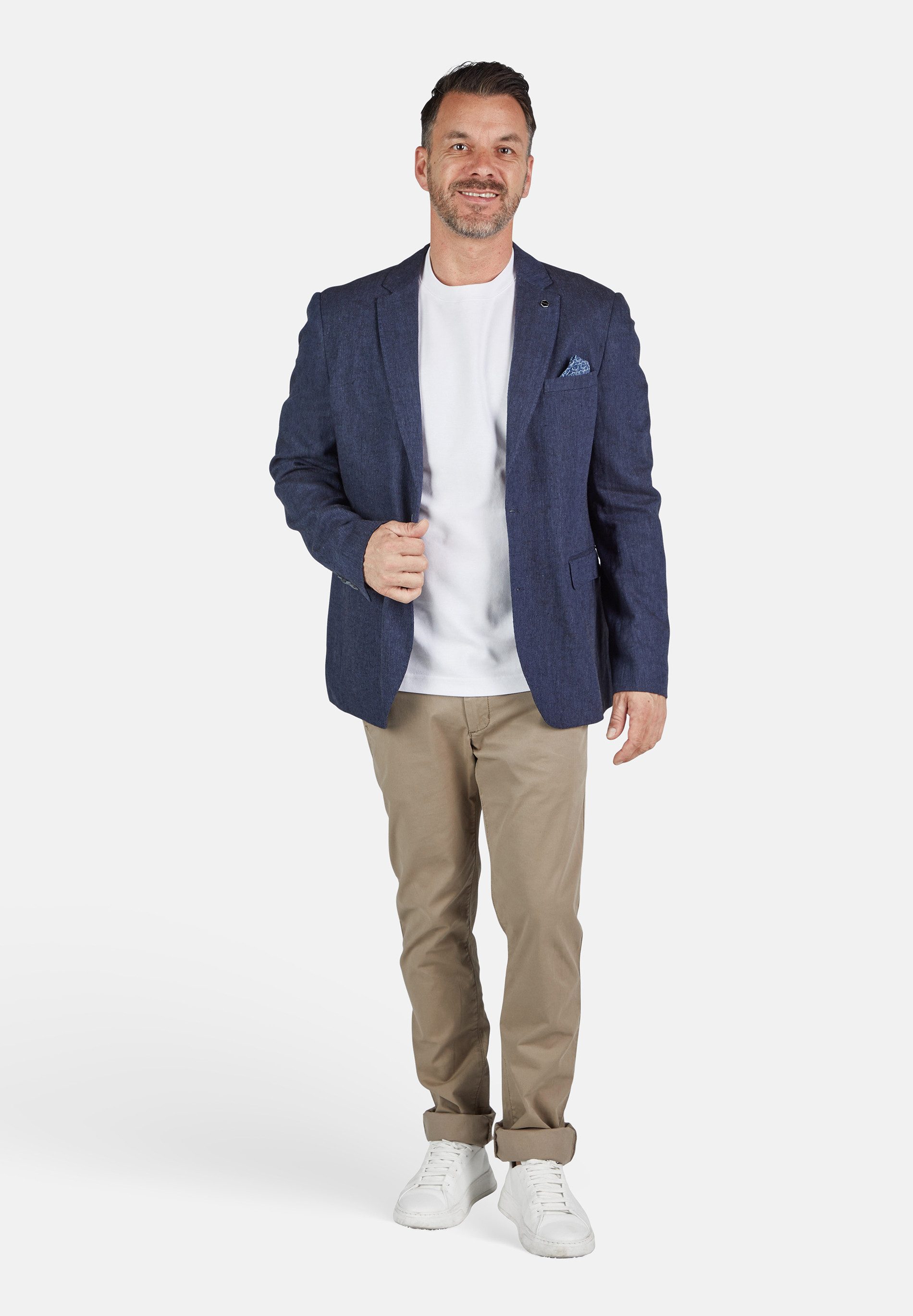 Calamar Sakko Sakko Leinen Herringbone