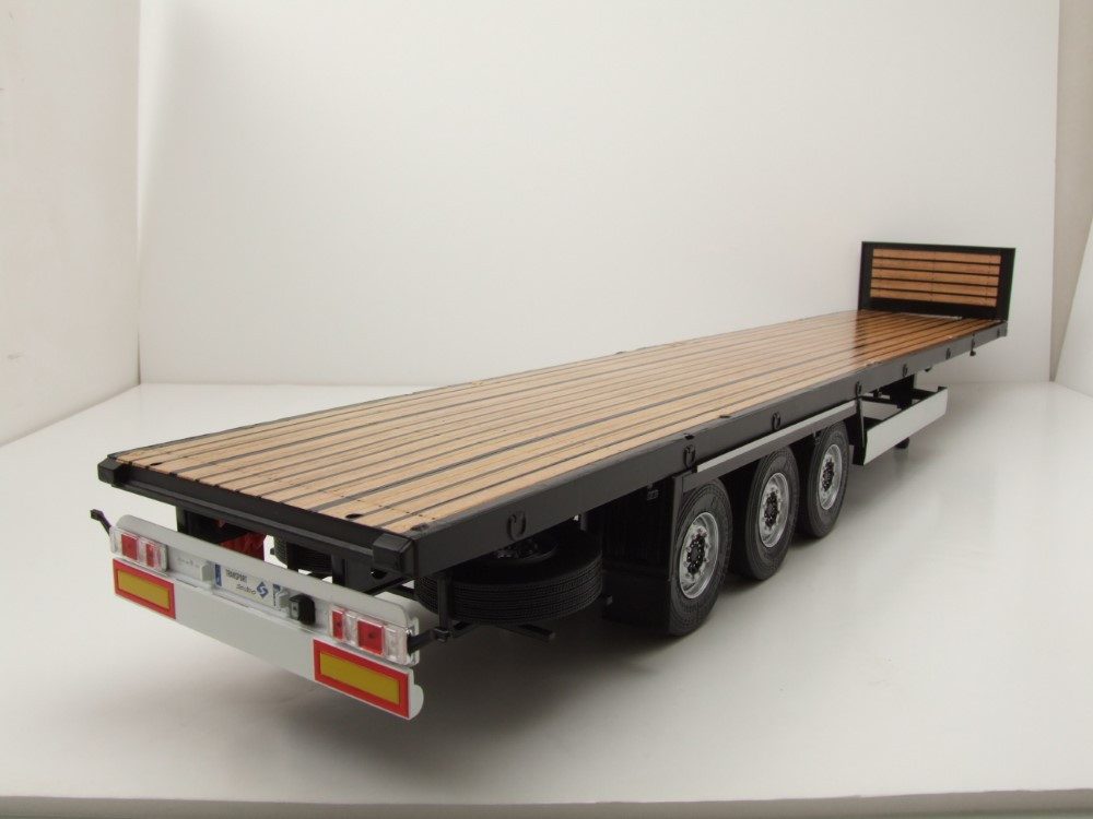 Solido Modellauto Transport Anhänger schwarz, Maßstab 1:24