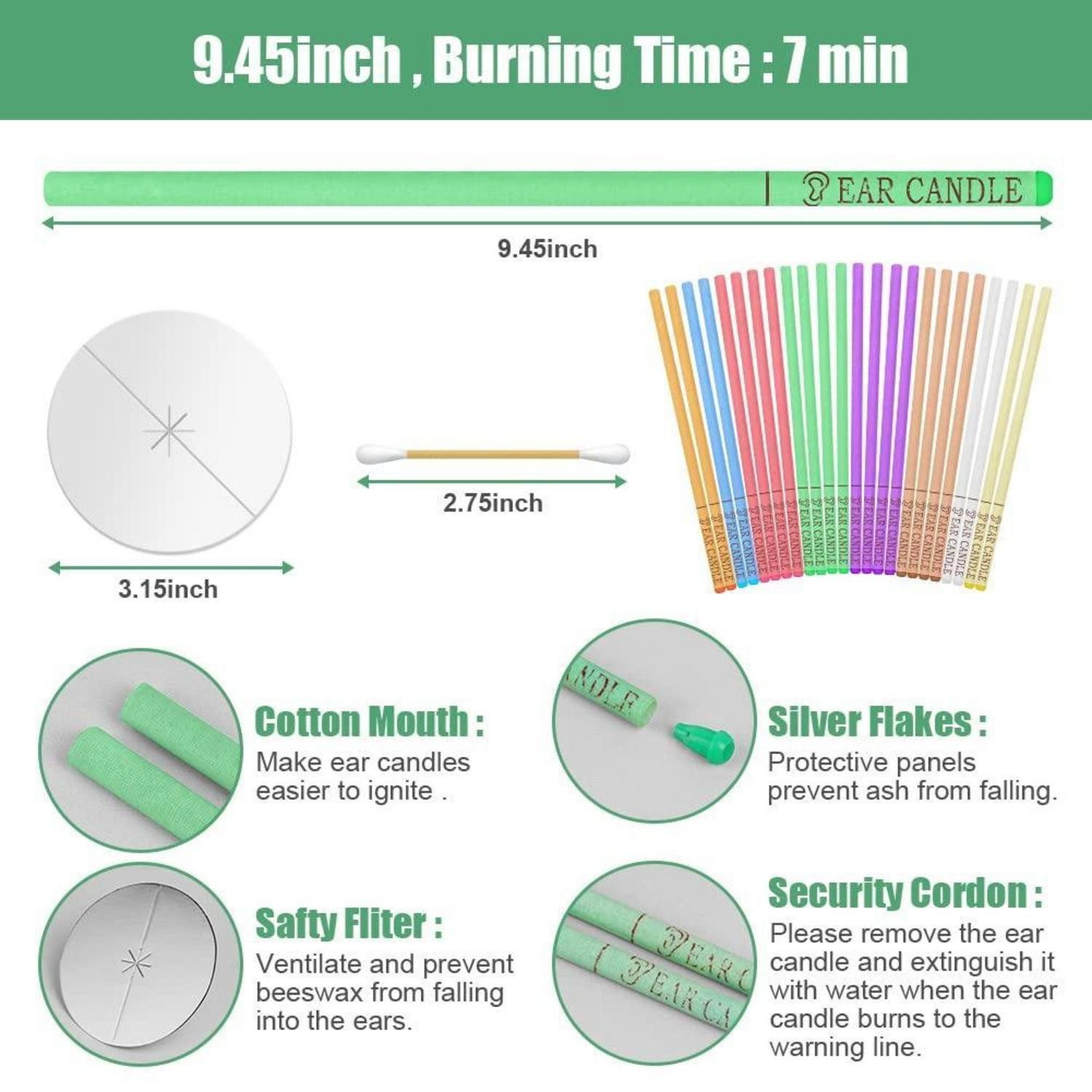 LuxusKollektion Räucherschale Ohrenkerzen 24 Ohrenschmalzentferner Schutzsc günstig online kaufen