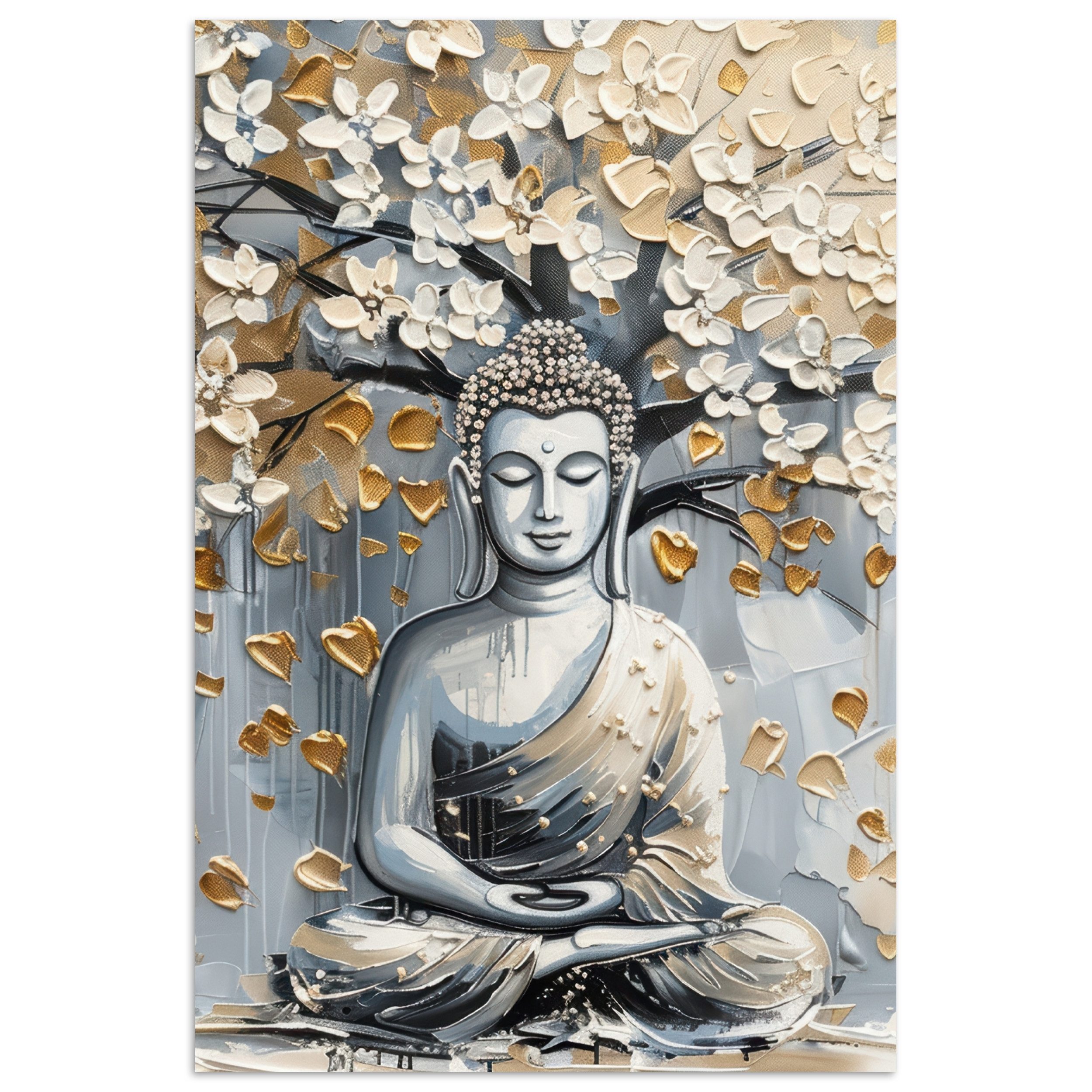 MuchoWow Poster Buddha - Blumen - günstig online kaufen