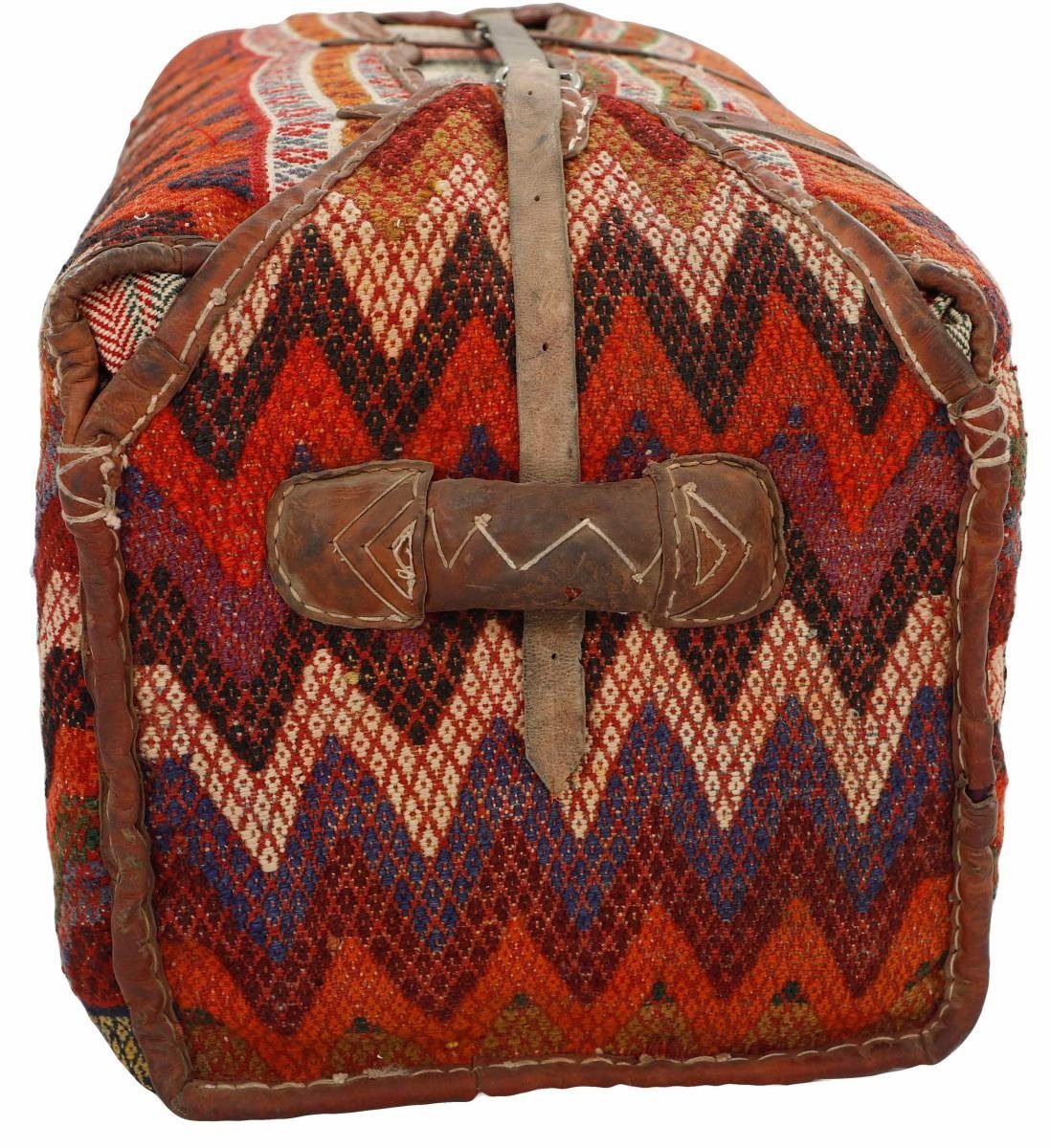 Handgeknüpfter Bag Trading, Höhe: mm Läufer, 5 rechteckig, Nain Orientteppich 45x95 Orientteppich Camel