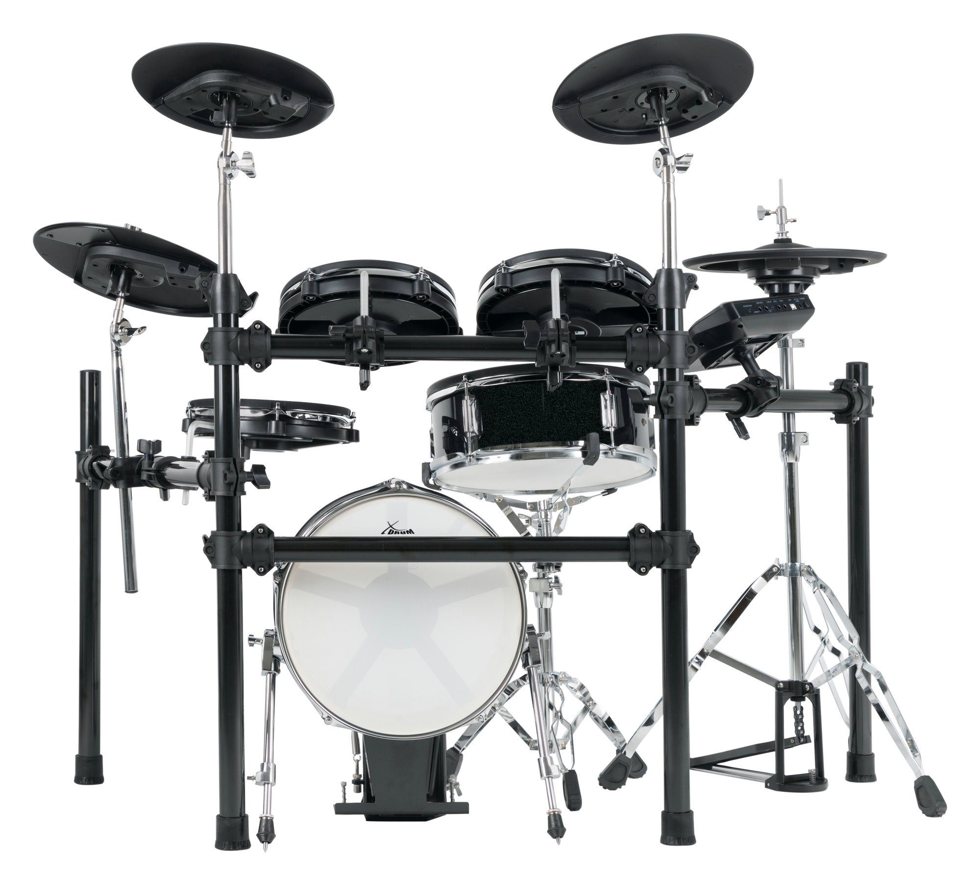 XDrum E-Drum DD-650 Mesh E-Drum Kit - mit echter HiHat - Kick-Pad aus Holz, 17-St., 720 Sounds, 20 Preset- und 20 User-Kits