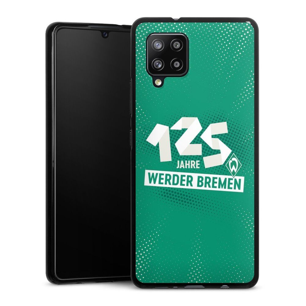 DeinDesign Handyhülle 125 Jahre Werder Bremen Offizielles Lizenzprodukt, Samsung Galaxy A42 5G Silikon Hülle Bumper Case Handy Schutzhülle