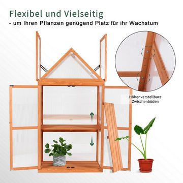 MCombo Anlehngewächshaus MCombo 3 Etage Gewächshaus Treibhaus 0800, Aufzuchtschrank Treibhaus Pflanzenhaus Tomatenhaus, 47 x 80 x 149 cm