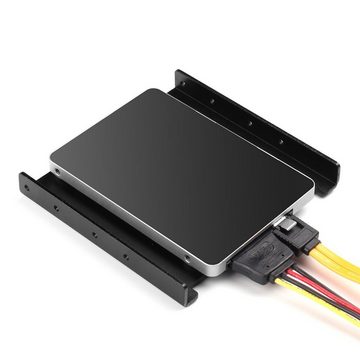 Salcar Festplatten-Einbaurahmen Einbaurahmen für 2,5" HDD/SSD auf 3,5"