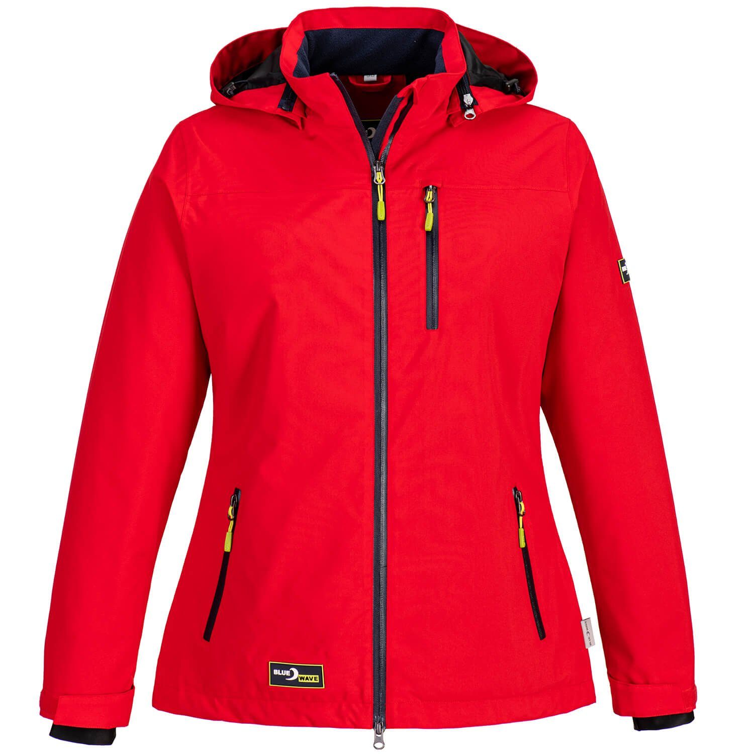 Funktionsjacke Wave rot Blue Kati Wasserdichte - Fleece-Innenfutter Jacke mit Regenjacke Damen