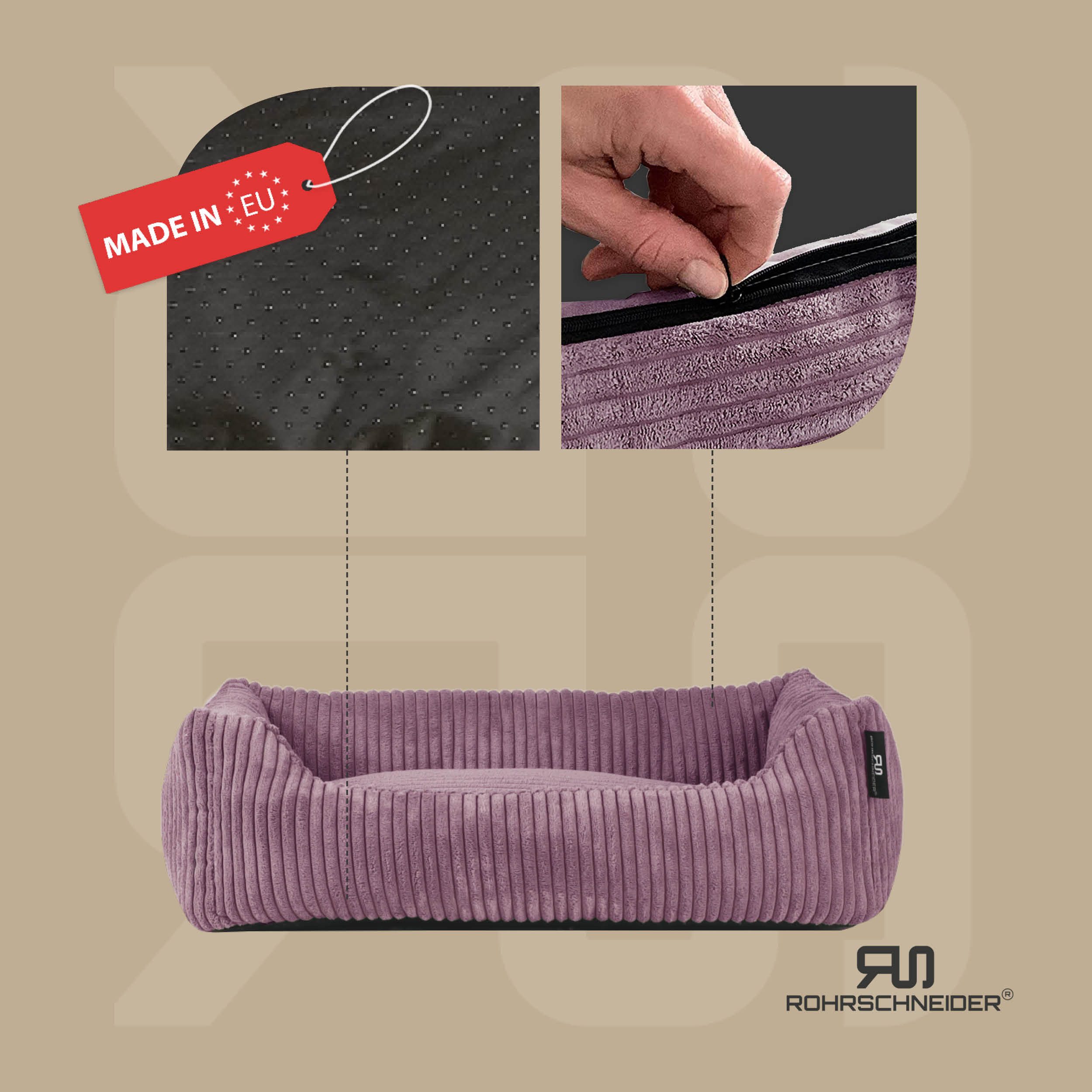 Rohrschneider Tierbett Hundebett Hundekorb Cordstoff, inkl. günstig online kaufen
