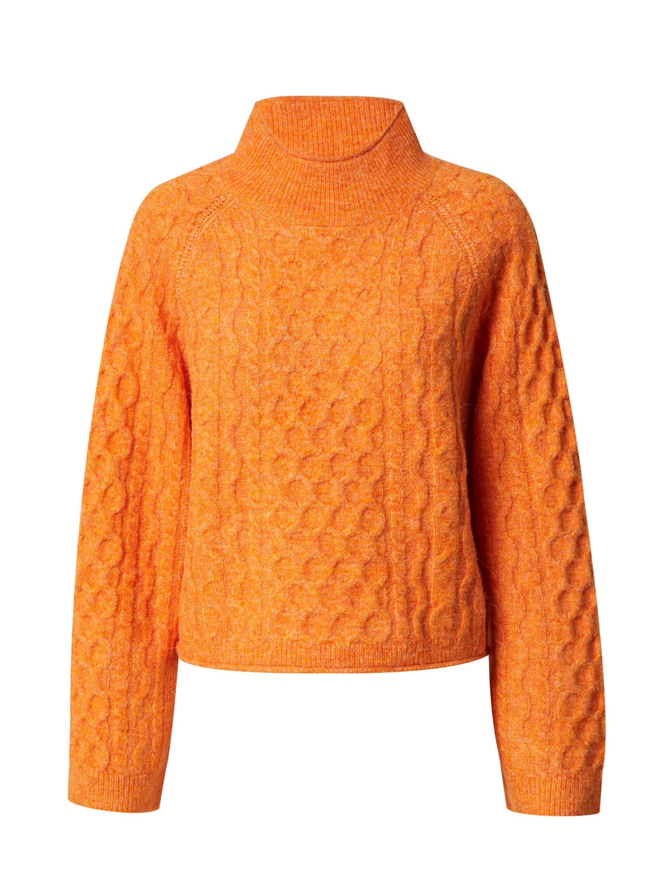 orange (1-tlg) Plain/ohne Collection Strickpullover Esprit Esprit Details golden
