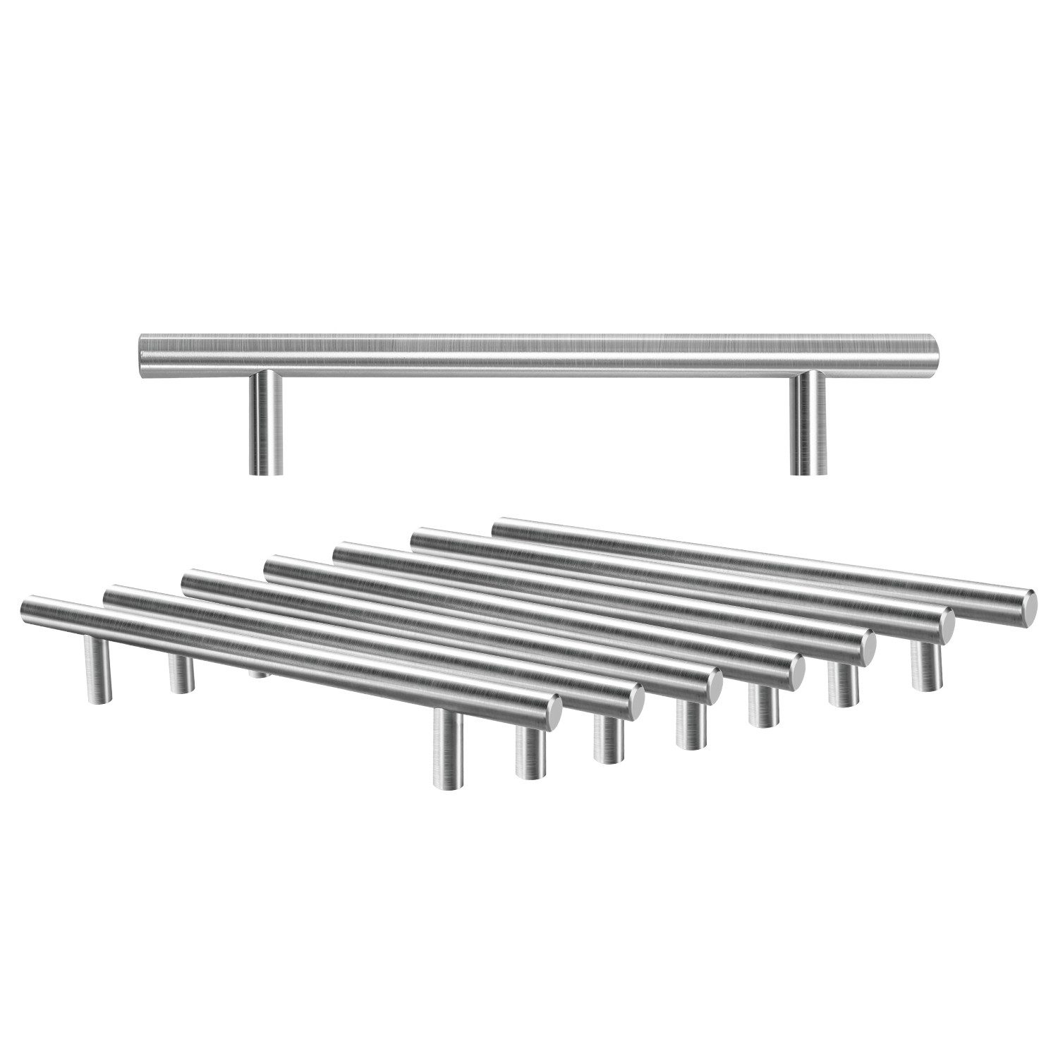 Clanmacy Möbelgriff 10x Möbelgriffe Stangengriff Edelstahl Küchengriffe Küche Bügelgriff (10-St., 10), 156x96MM/188x128MM/220x160MM*10MM/12MM