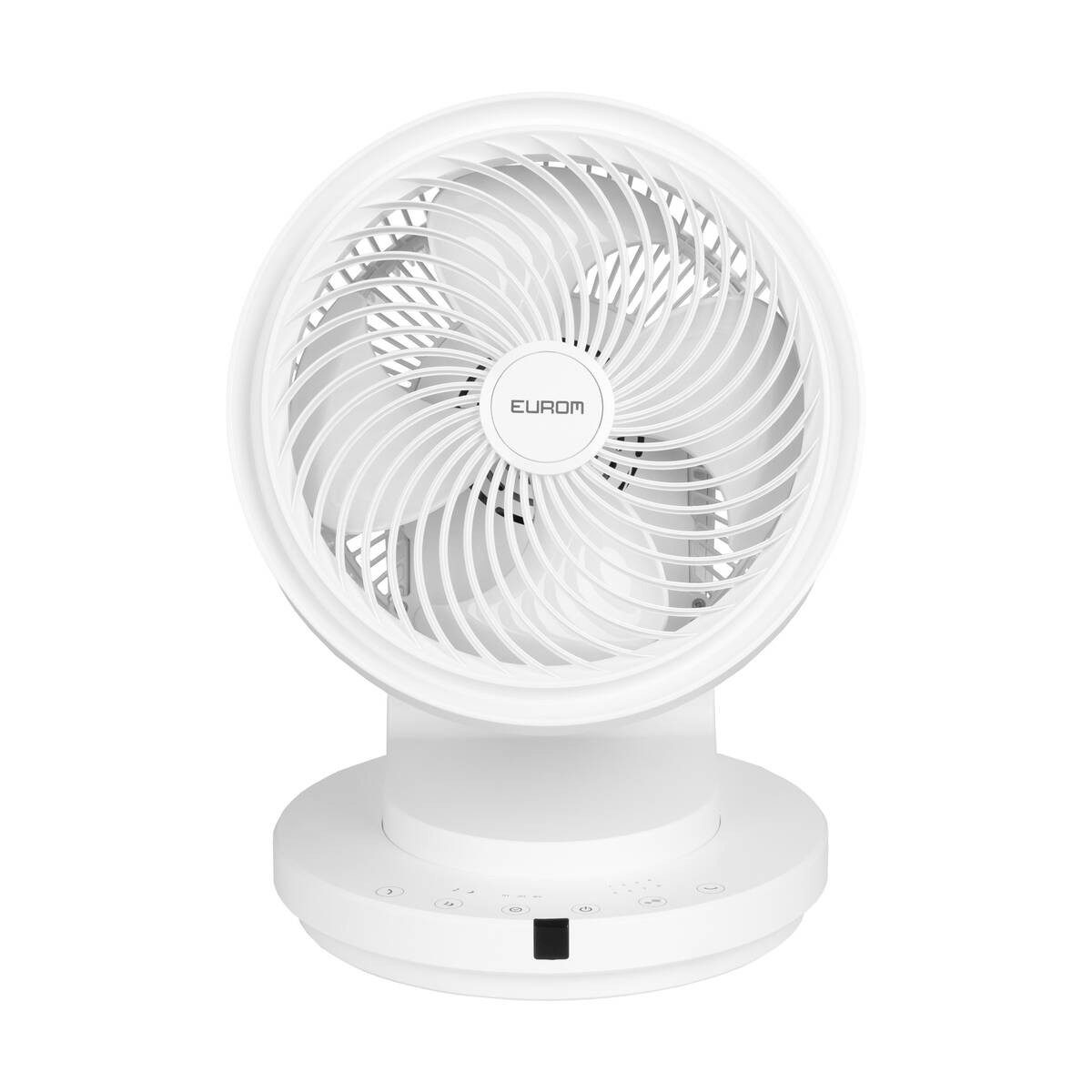EUROM Tischventilator Vento 3D Silent Comfort White, Fernbedienung,3D-Oszillation,Timer,Schlafmodus