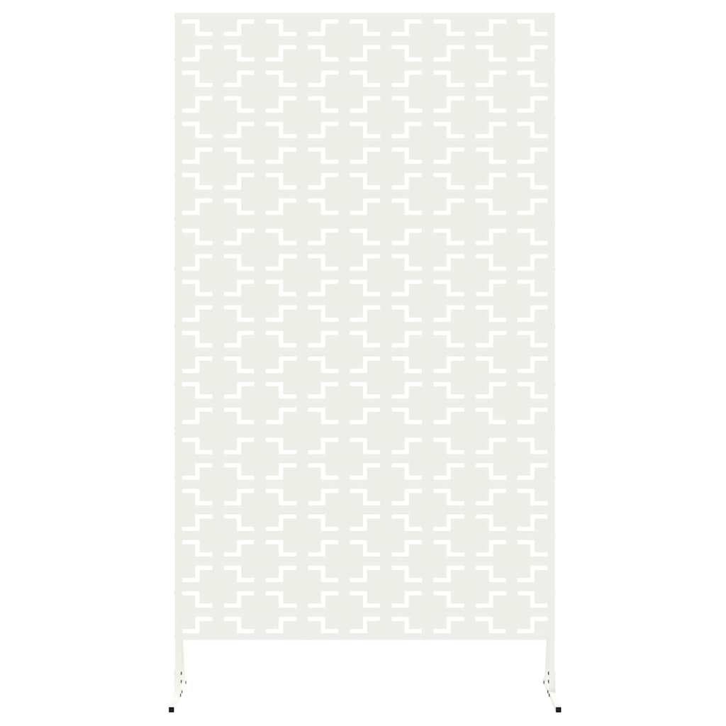 vidaXL Paravent Sichtschutz Weiß 100x50x180 cm aus Stahl Paravent