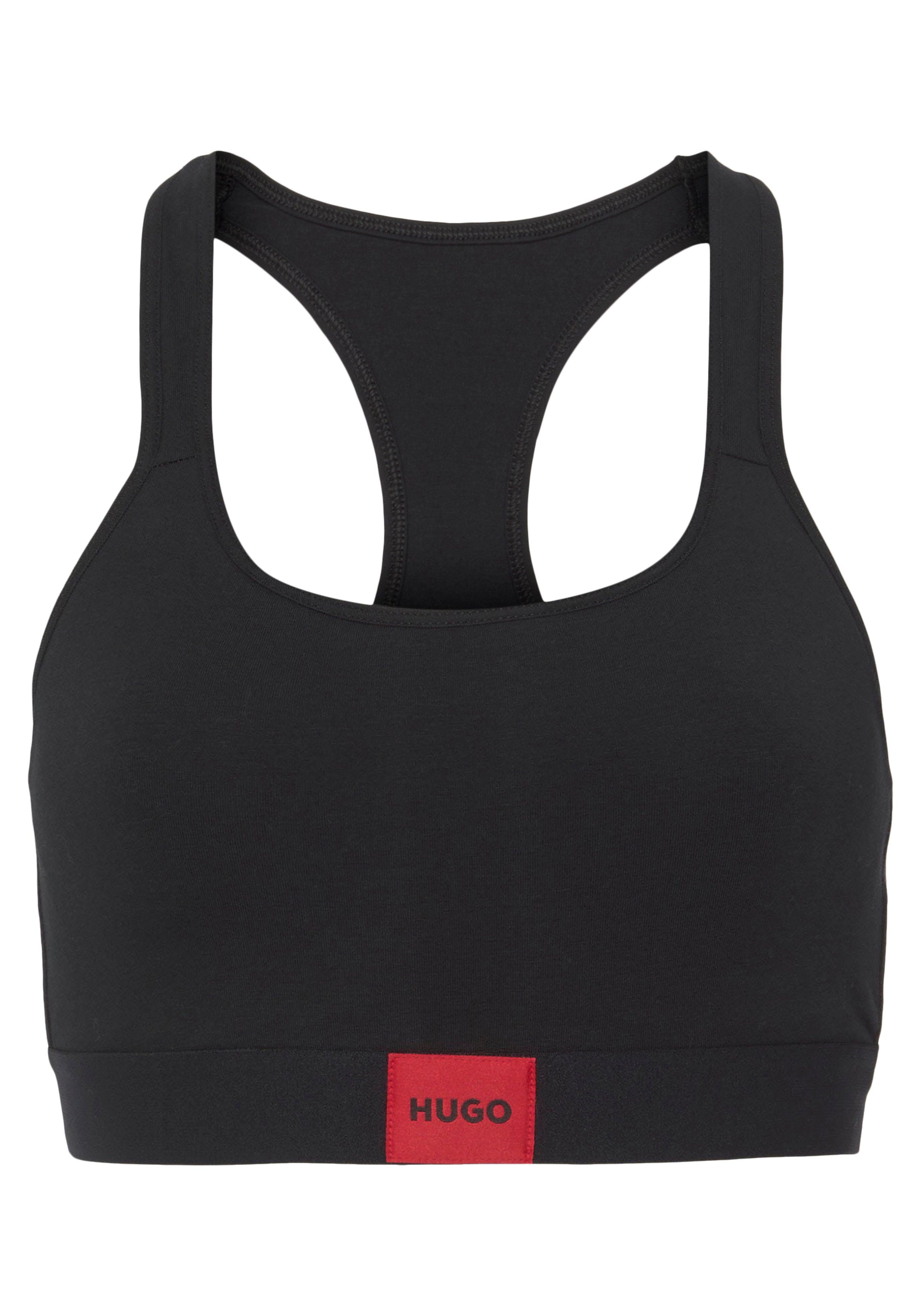 HUGO Bralette-BH BRALETTE PAD.RED LAB mit aufgesticktem HUGO BOSS Logo Black | Bralettes