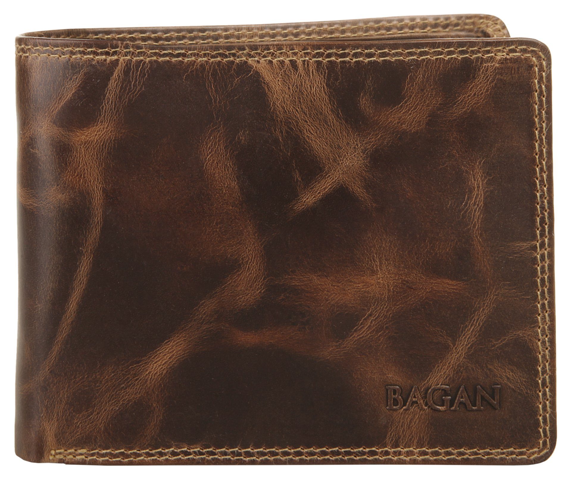 Bagan Geldbörse BAGAN Herren echt Leder, echt Leder