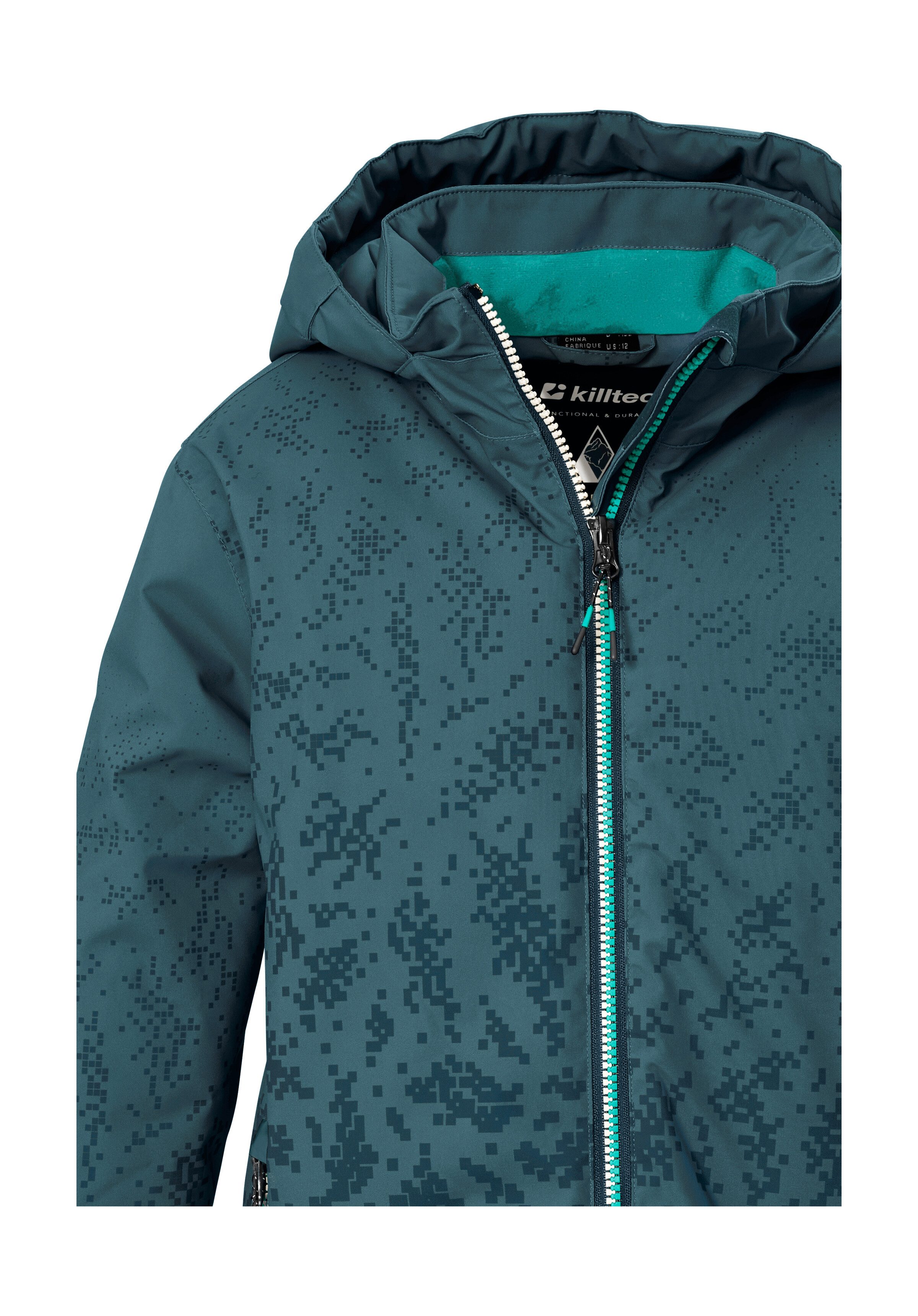 Killtec Skijacke KSW 204 BYS SKI JCKT Wind- und wasserdichte Ski-Jacke mit All-over-Print und Kapuze – Bild 3 von 5