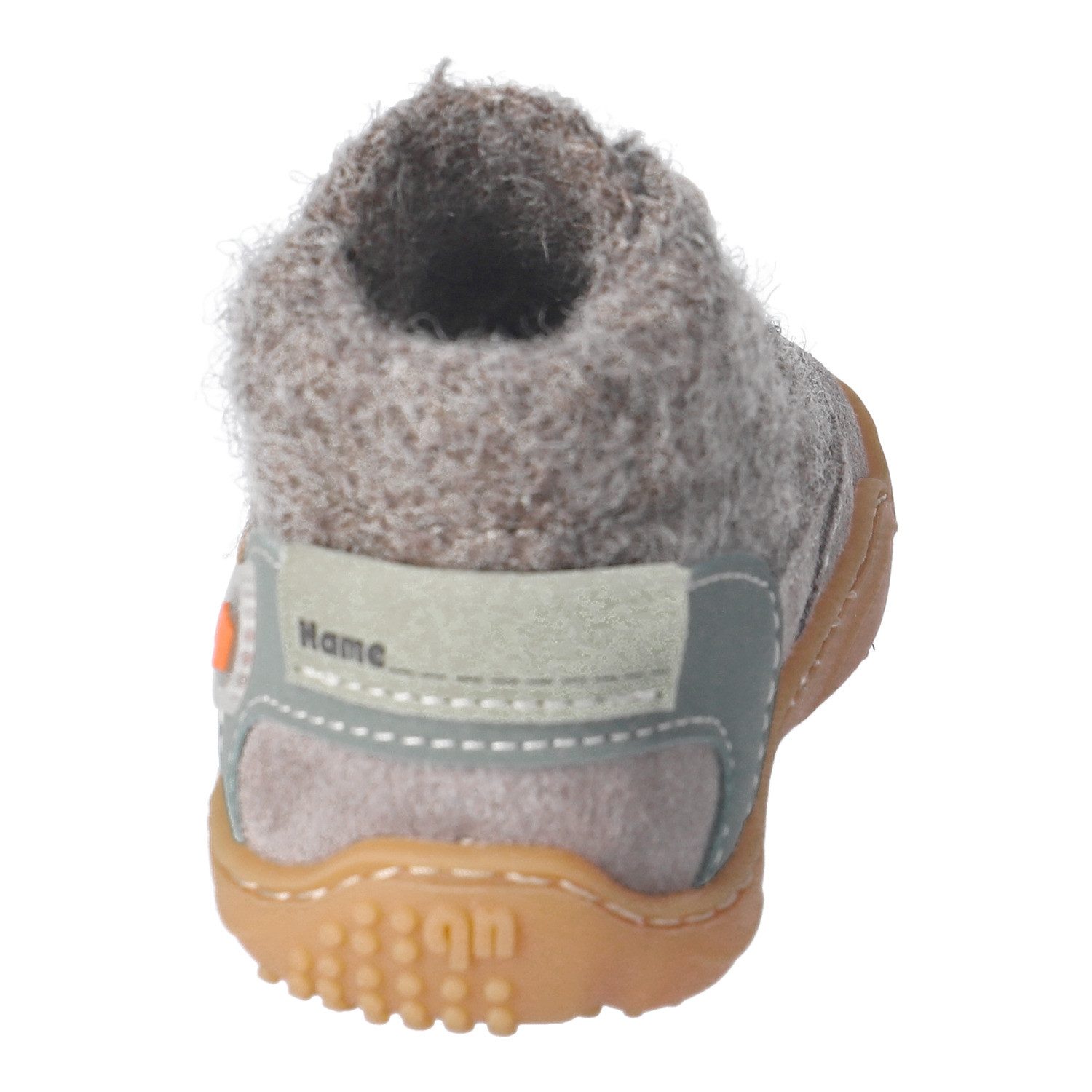 qnuffs WEIDE Barfußschuh Schnürschuh mit Namenschild an der Rückseite – Bild 3 von 5