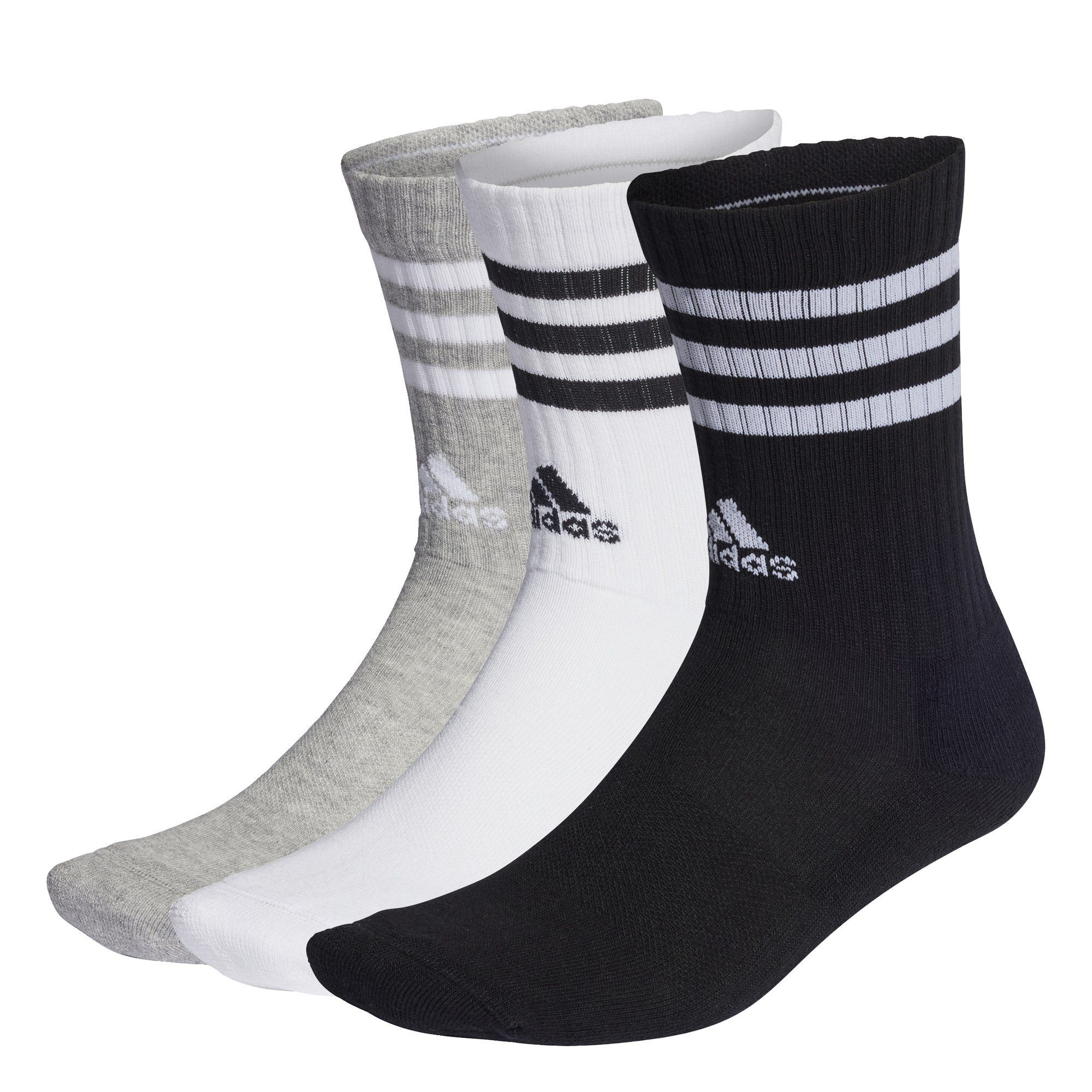 adidas Sportswear Funktionssocken 3-STREIFEN CUSHIONED CREW SOCKEN, 3 PAAR günstig online kaufen