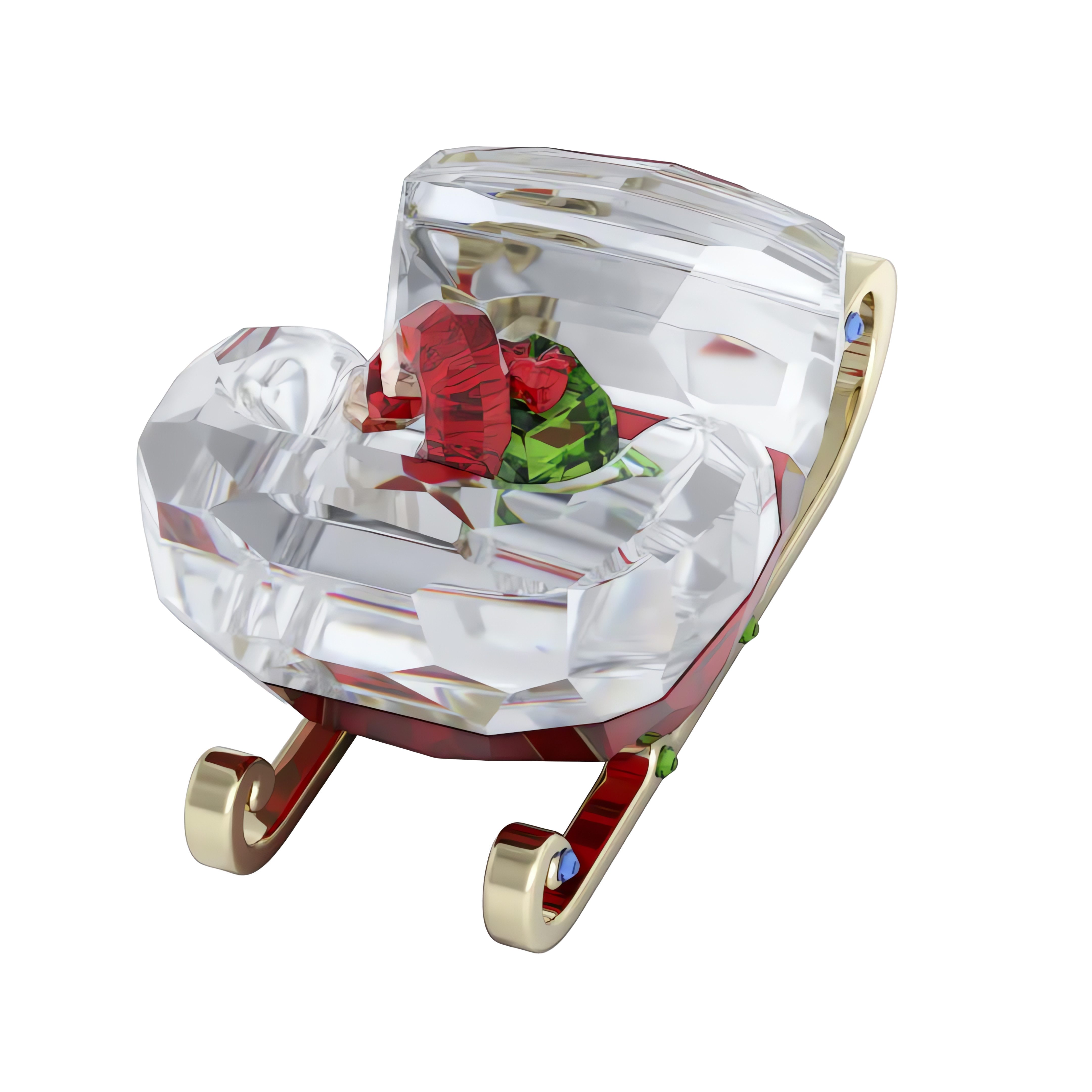 Swarovski Weihnachtsfigur Dekofigur Kristallfigur Sammelfigur Schlitten, (1 St)