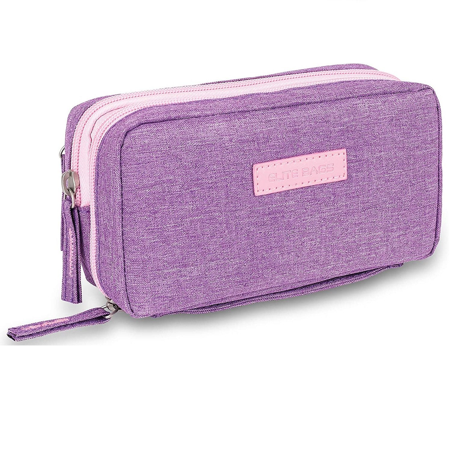 Elite Bags Aufbewahrungstasche Elite Bags DIABETIC'S Diabetikertasche violett (Insulin-Tasche, 1-tlg., inkl. Kühlpad), geschütztes, thermoisoliertes Insulin-Fach mit Platz für GEL Kühlpad