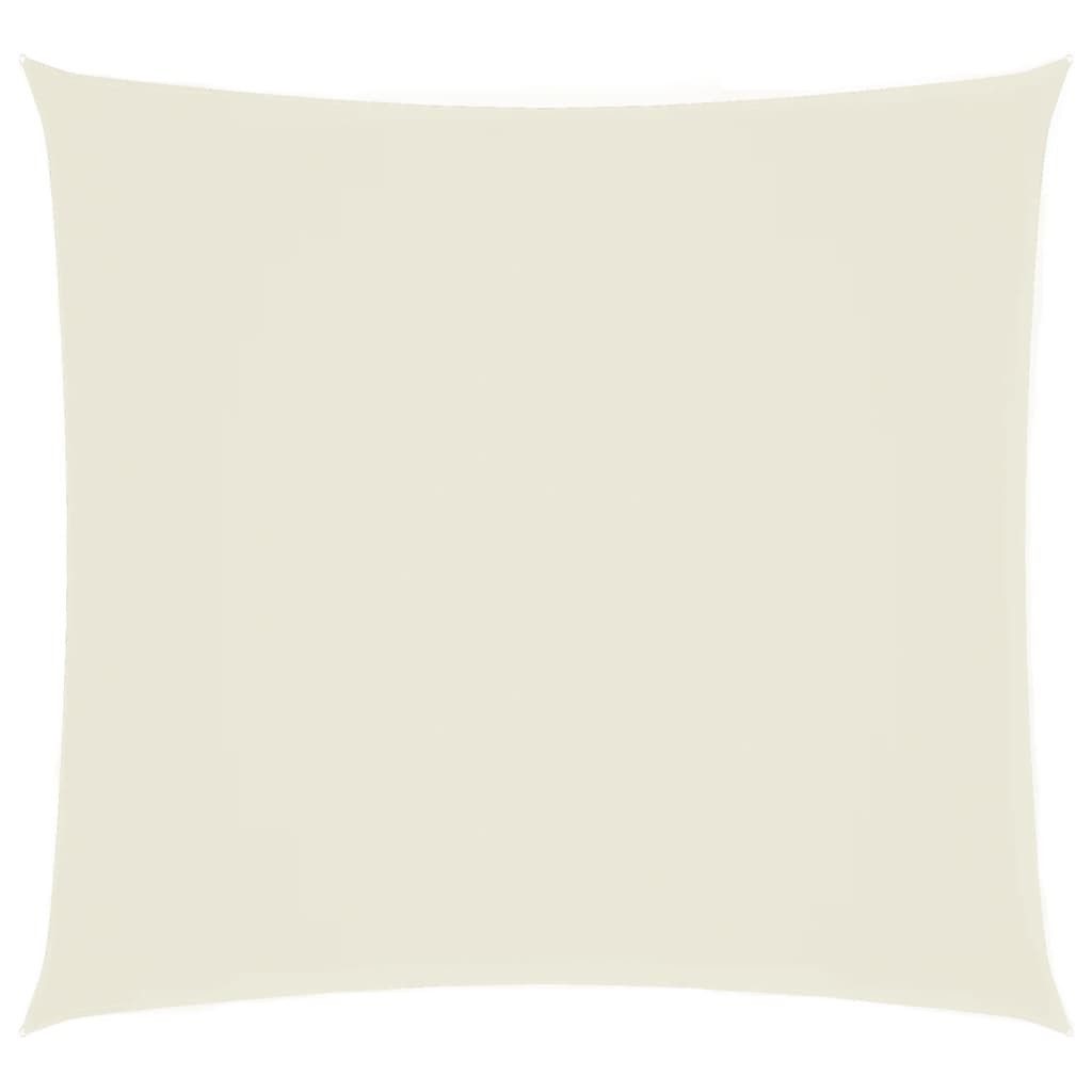 vidaXL Sonnensegel Sonnensegel Oxford-Gewebe Quadratisch 4x4 m Creme, (1-tlg)