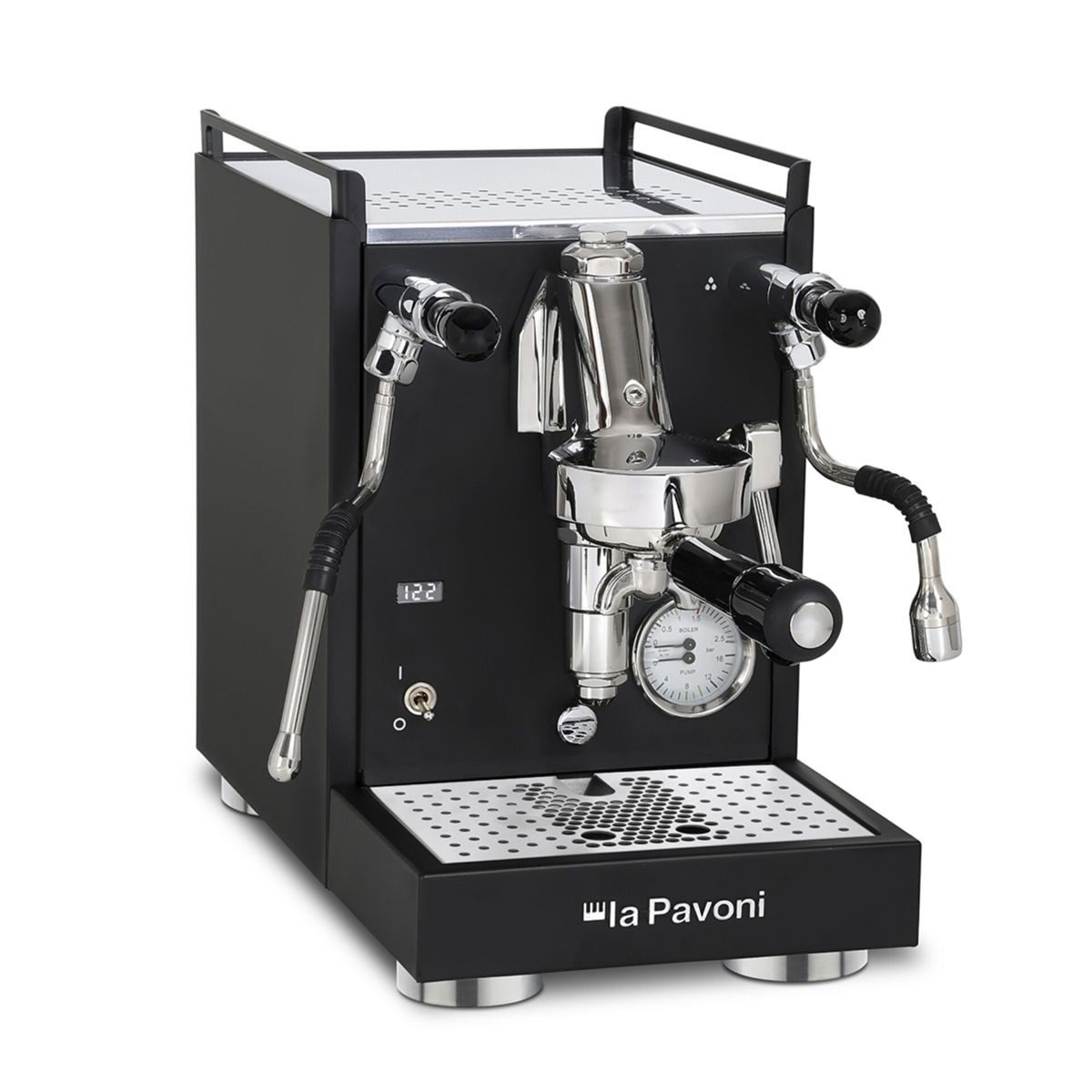 La Pavoni Siebträgermaschine Mini Cellini X Schwarz-Matt