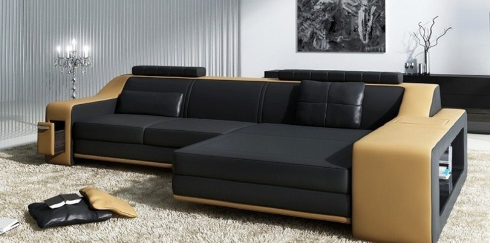 Polster Couch Europe JVmoebel Ecksofa Neu, Beige Designer Made luxus Wohnlandschaft Möbel in Ecksofa