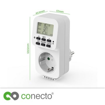 conecto Steckdosen-Thermostat conecto digitales Thermostat Steckdose, Temperaturregler, Heizung