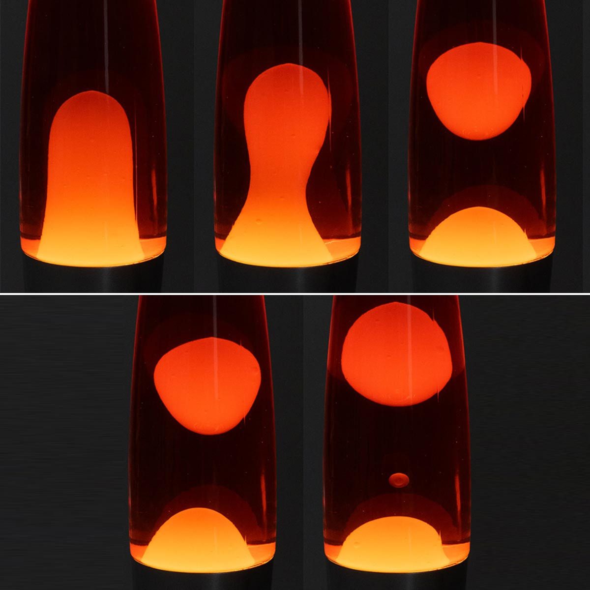 ChiliTec Lavalampe Lavalampe "CTL-ROGE LED" rot/gelb 40cm hoch, neutralweiß – Bild 2 von 5