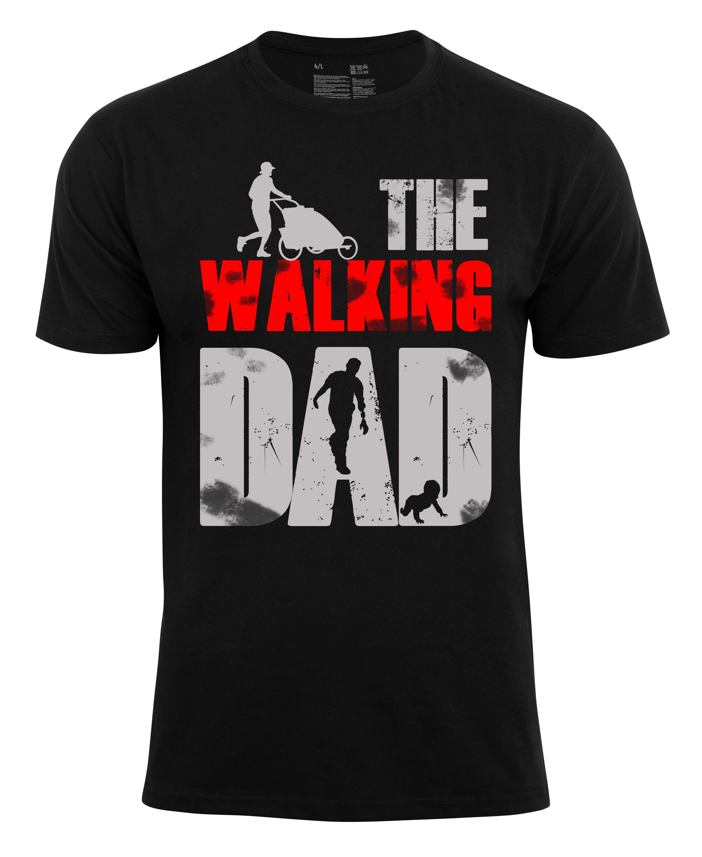 Cotton Prime® T-Shirt "THE WALKING DAD" schwarz