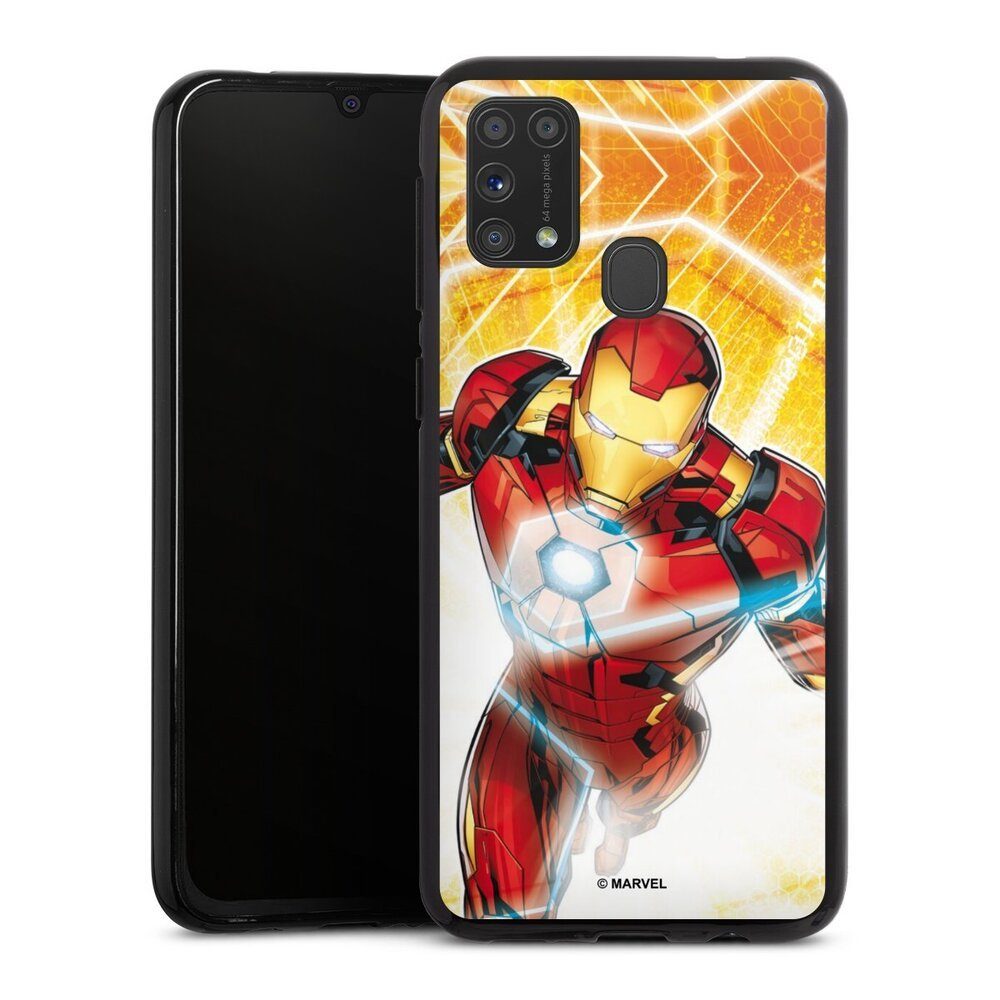 DeinDesign Handyhülle Iron Man on Fire, Samsung Galaxy M31 Silikon Hülle Bumper Case Handy Schutzhülle