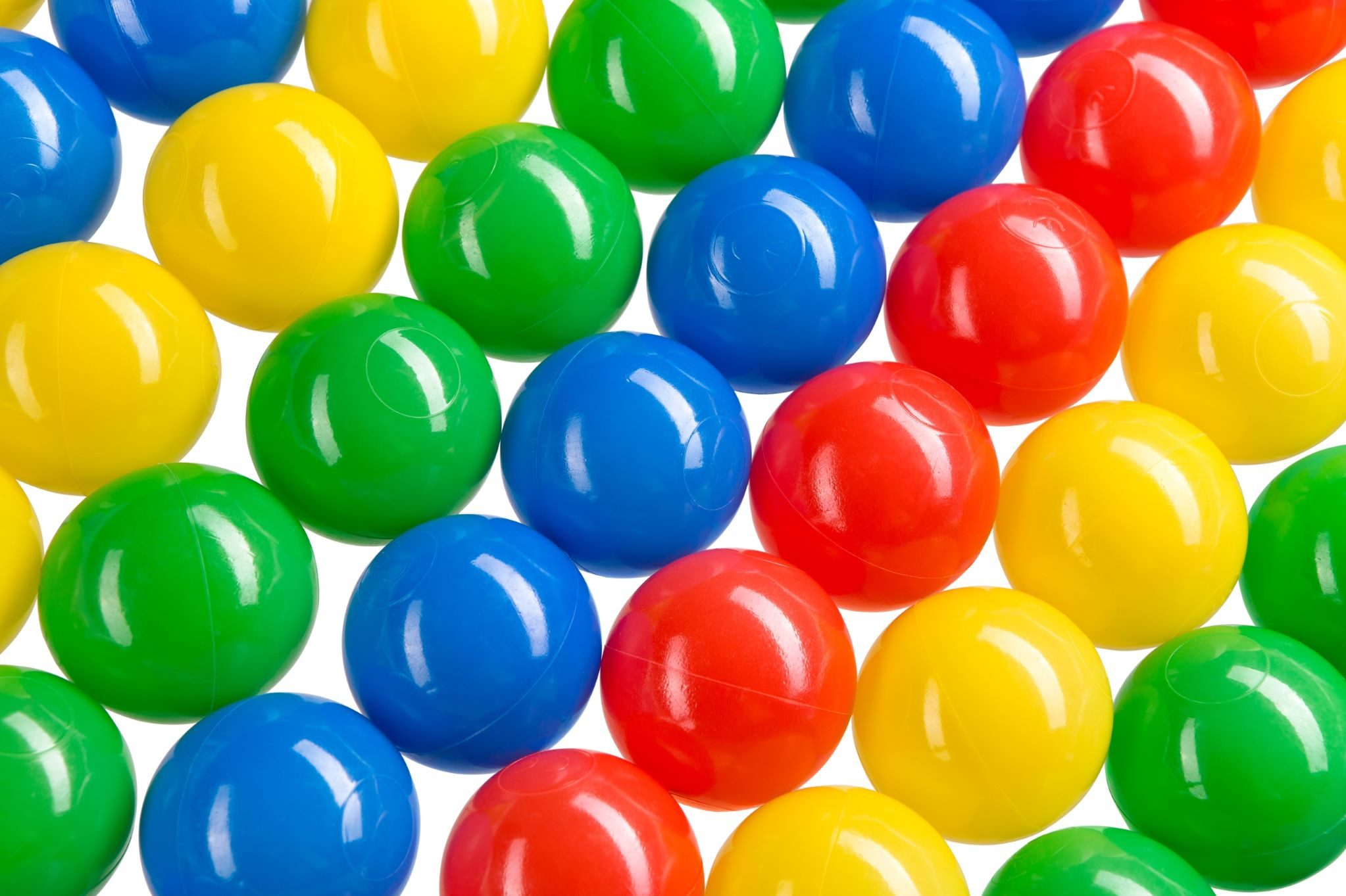 Festivalartikel Bällebad-Bälle Bunte Plastikbälle 200 Stk, 5,5 cm Durchmesser. (200-St)